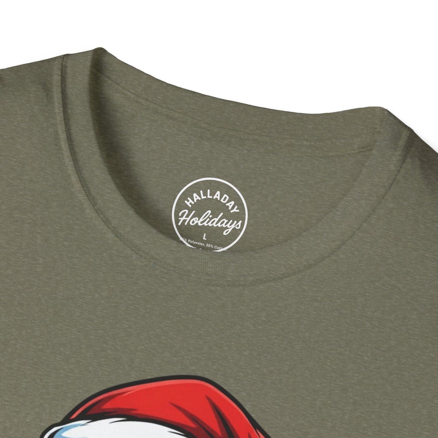 Funny Big Nick Energy Santa Christmas T-Shirt, Xmas Holiday Tee, Festive Top, Humorous Santa Shirt, Holiday Apparel