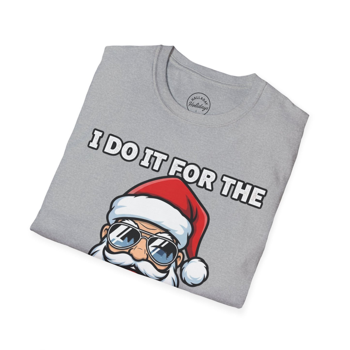 Funny Santa T-Shirt, Holiday Humor Tee, Christmas Gift for Men, Unisex Casual Shirt, Festive T-Shirt for Parties, Jolly Graphic Tee