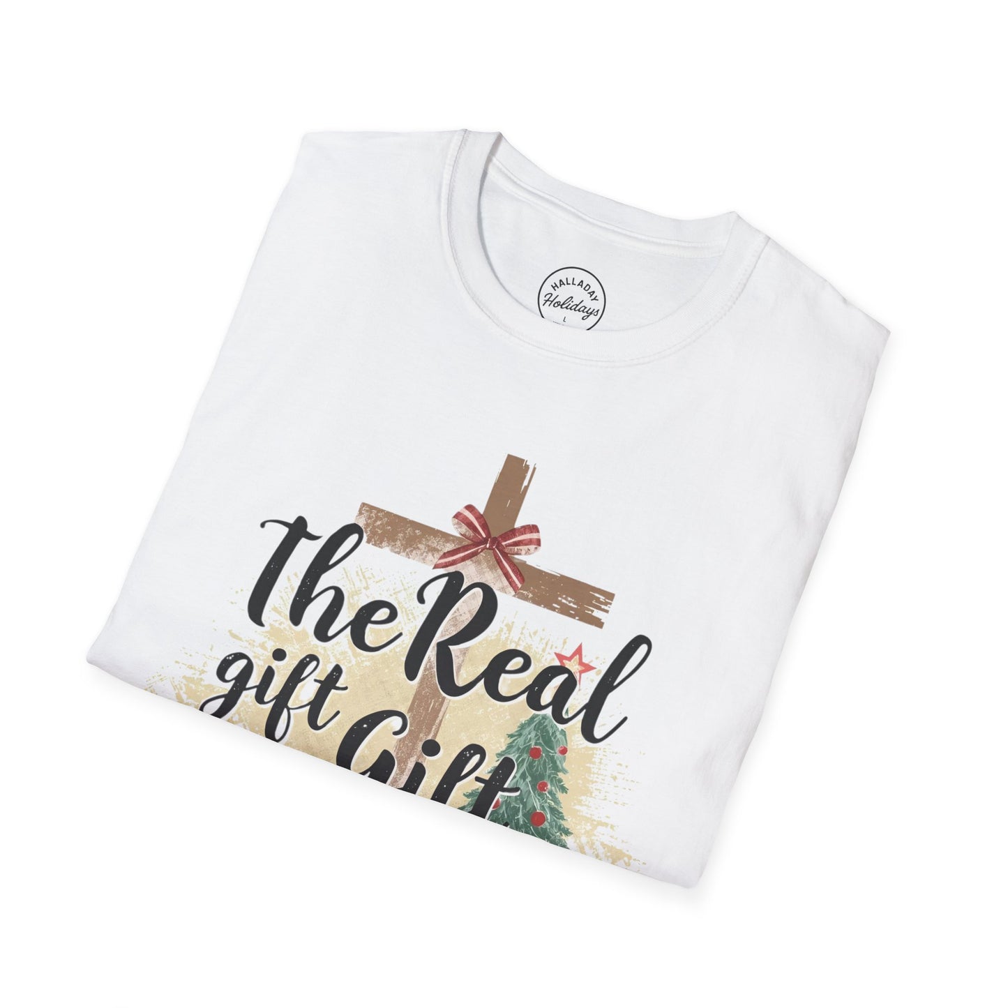 Christian Christmas Unisex Tee - The Real Gift is Jesus