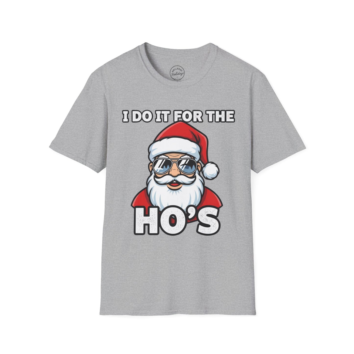 Funny Santa T-Shirt, Holiday Humor Tee, Christmas Gift for Men, Unisex Casual Shirt, Festive T-Shirt for Parties, Jolly Graphic Tee