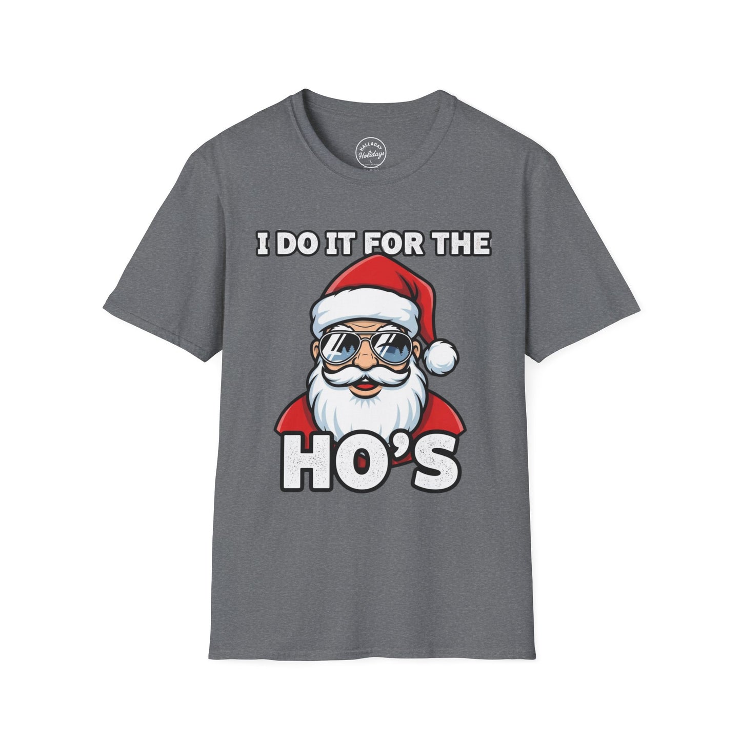 Funny Santa T-Shirt, Holiday Humor Tee, Christmas Gift for Men, Unisex Casual Shirt, Festive T-Shirt for Parties, Jolly Graphic Tee