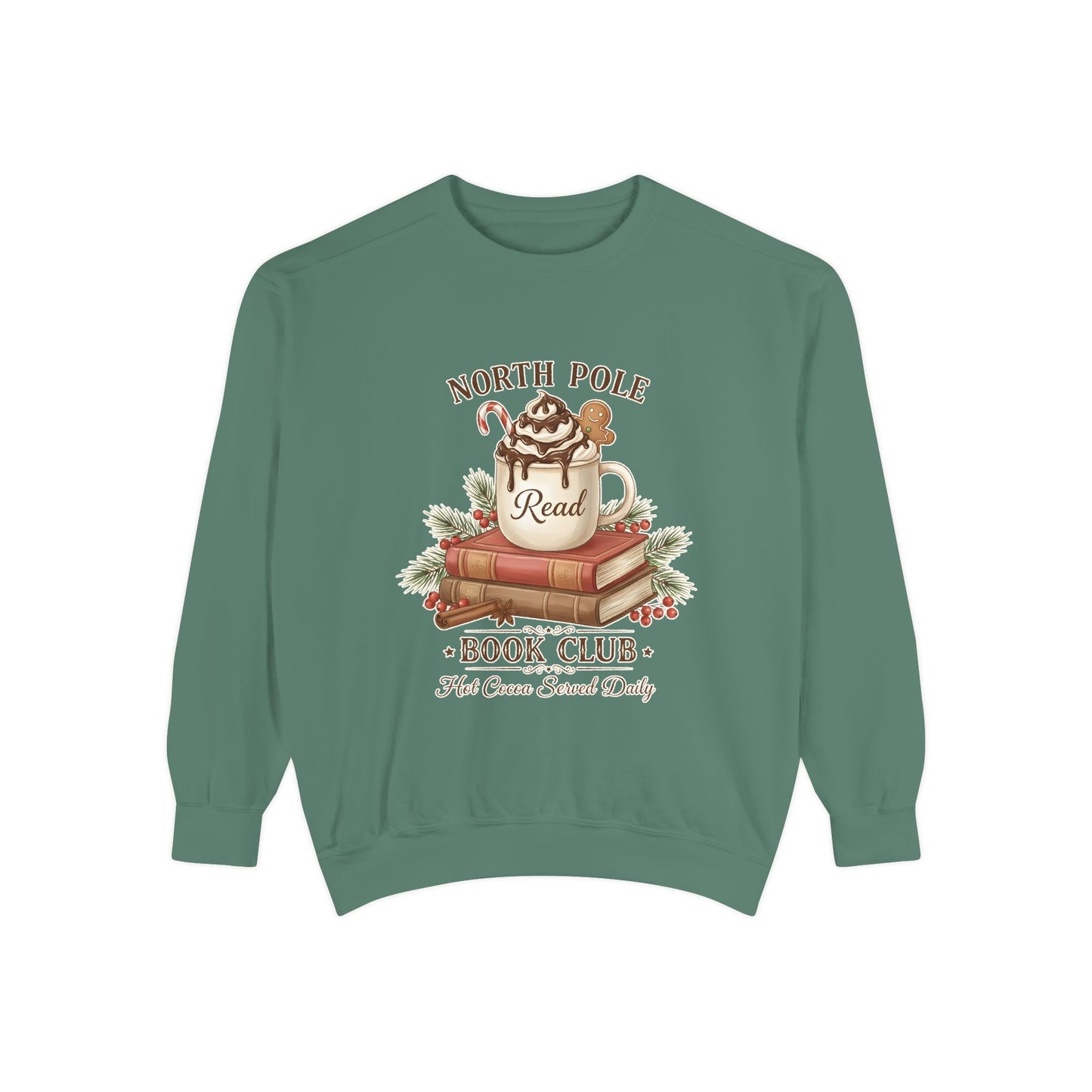 North Pole Book Club Sweatshirt — Cozy Christmas Reading Crewneck