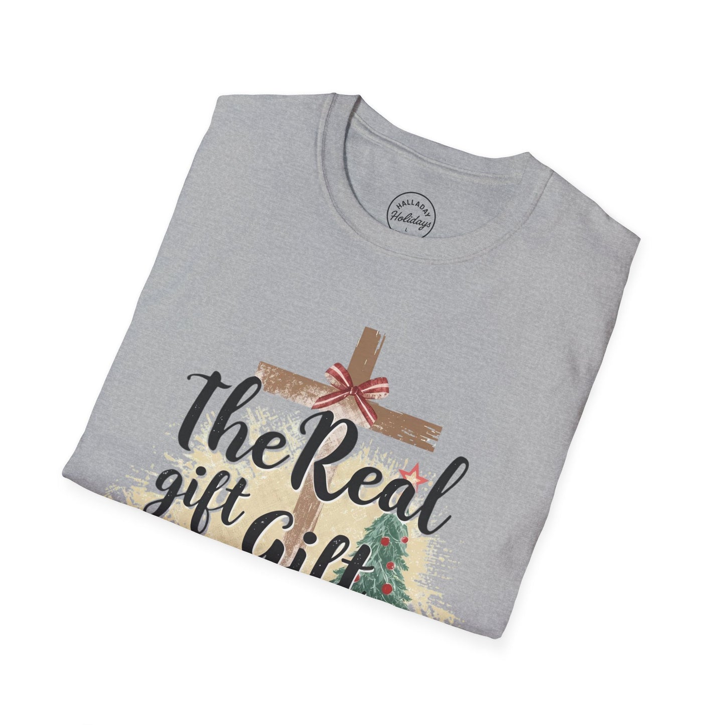 Christian Christmas Unisex Tee - The Real Gift is Jesus