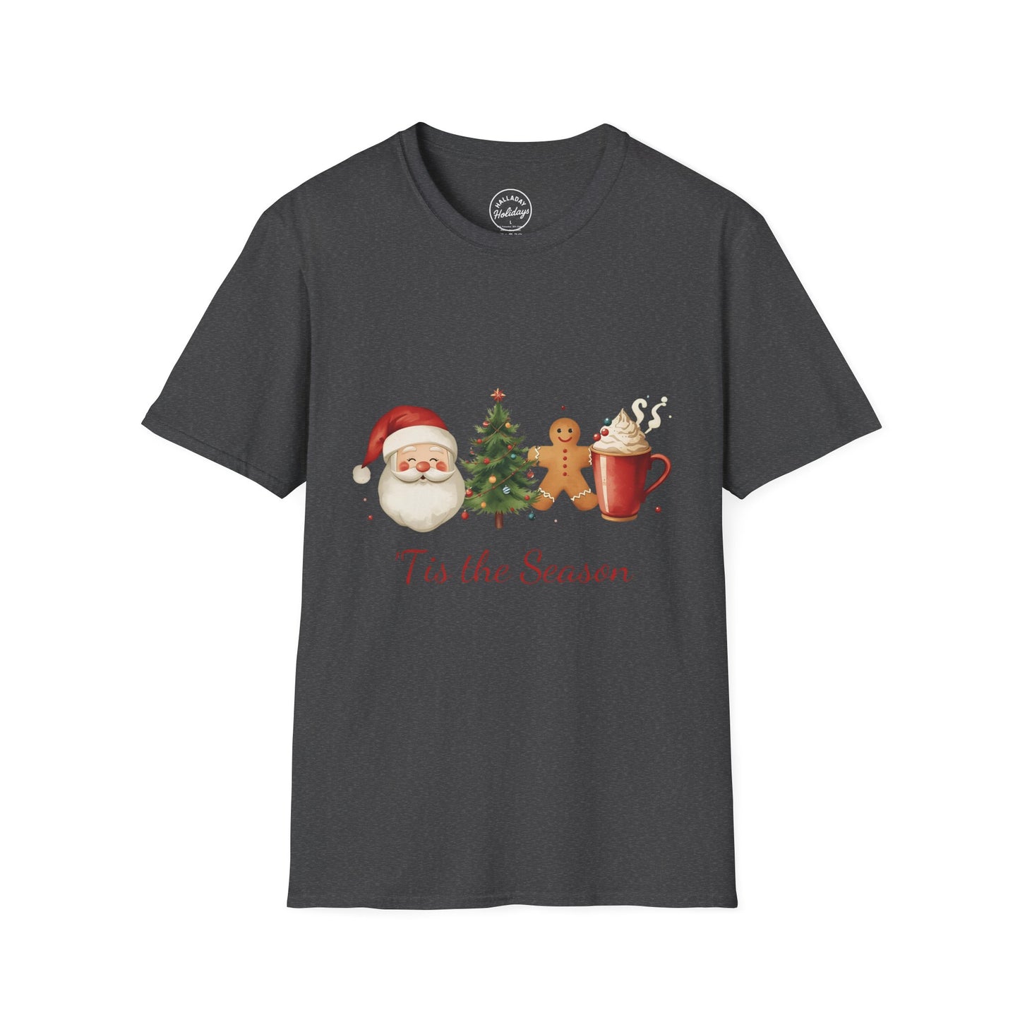 Tis the Season cute Christmas Themed Softstyle T-Shirt
