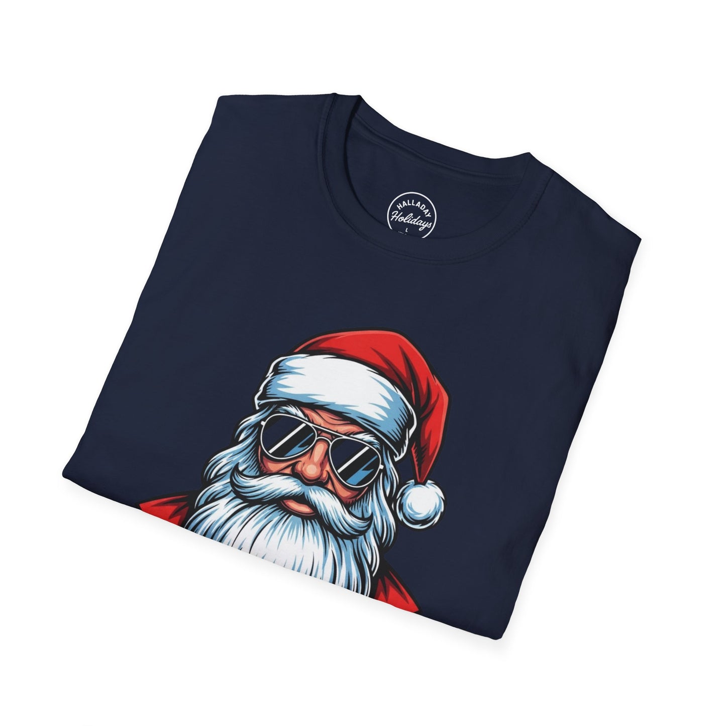 Funny Big Nick Energy Santa Christmas T-Shirt, Xmas Holiday Tee, Festive Top, Humorous Santa Shirt, Holiday Apparel