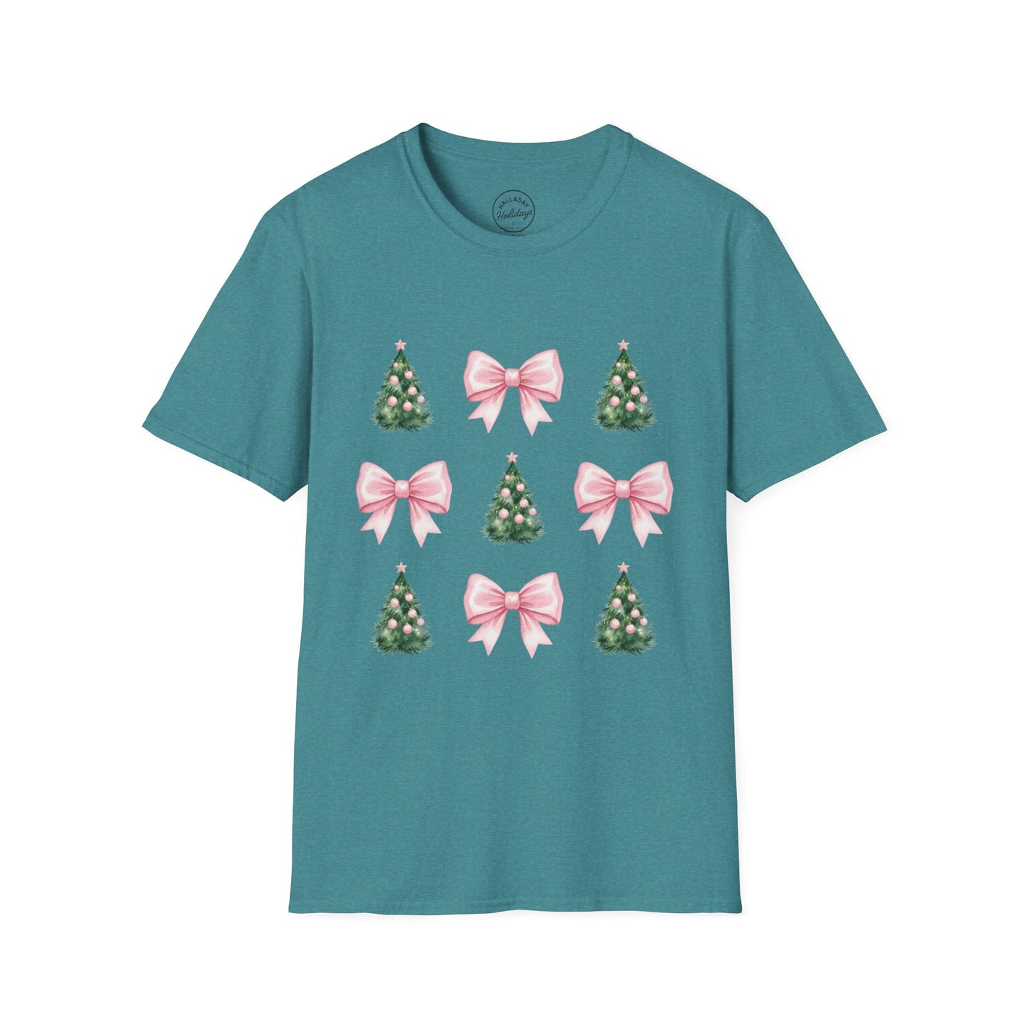 Pink Bows and Christmas Trees T-Shirt