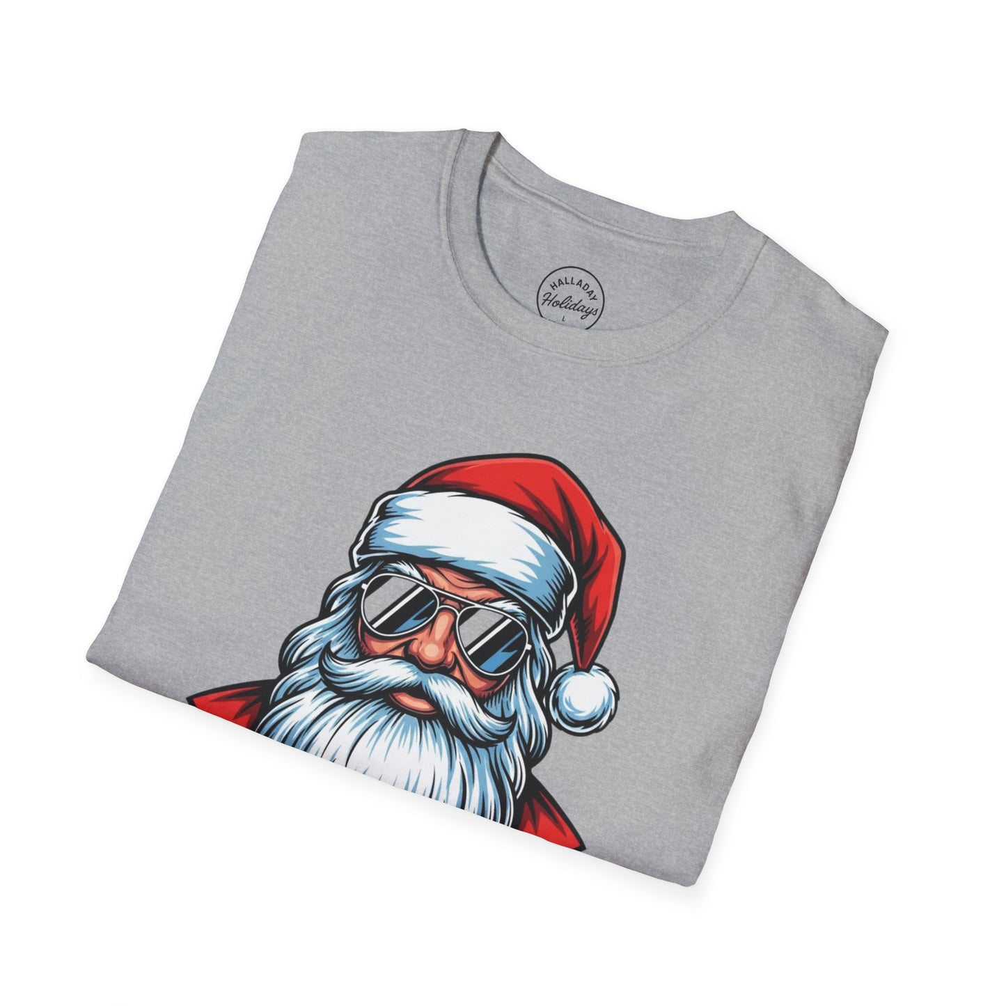Funny Big Nick Energy Santa Christmas T-Shirt, Xmas Holiday Tee, Festive Top, Humorous Santa Shirt, Holiday Apparel