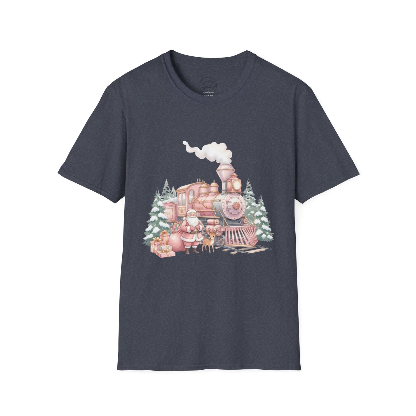 Cozy Holiday Train T-Shirt | Festive Gift for Train Lovers, Christmas Apparel, Unisex Graphic Tee, Winter Wardrobe Essential
