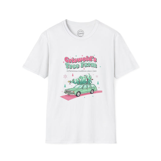 Griswold's Tree Farm T-Shirt, Unisex Holiday Tee, Christmas Gift, Family Christmas, Festive Apparel, Tree Farm Shirt, Winter Fun Shirt
