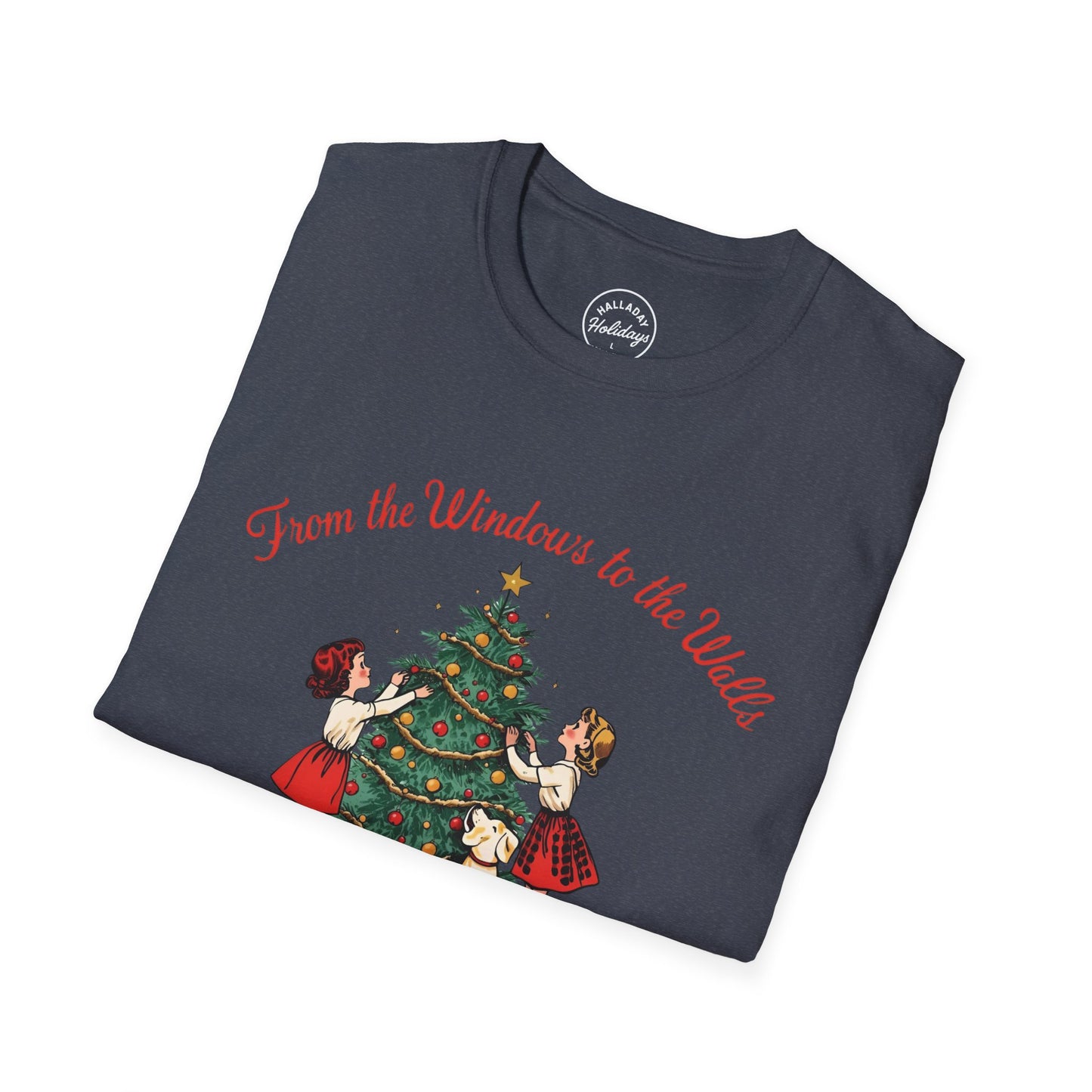 Funny Christmas Theme Unisex T-Shirt, Vintage Holiday Tee, Funny Christmas Shirt, Festive Gift, Family Gatherings, Christmas Parties