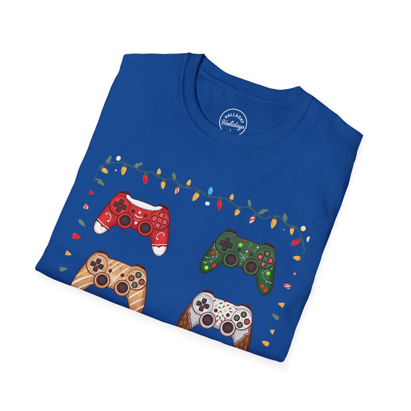Festive Gamer T-Shirt, Holiday Tee, Video Game Shirt, Christmas Gift, Cozy Casual Top, Unisex Graphic Tee