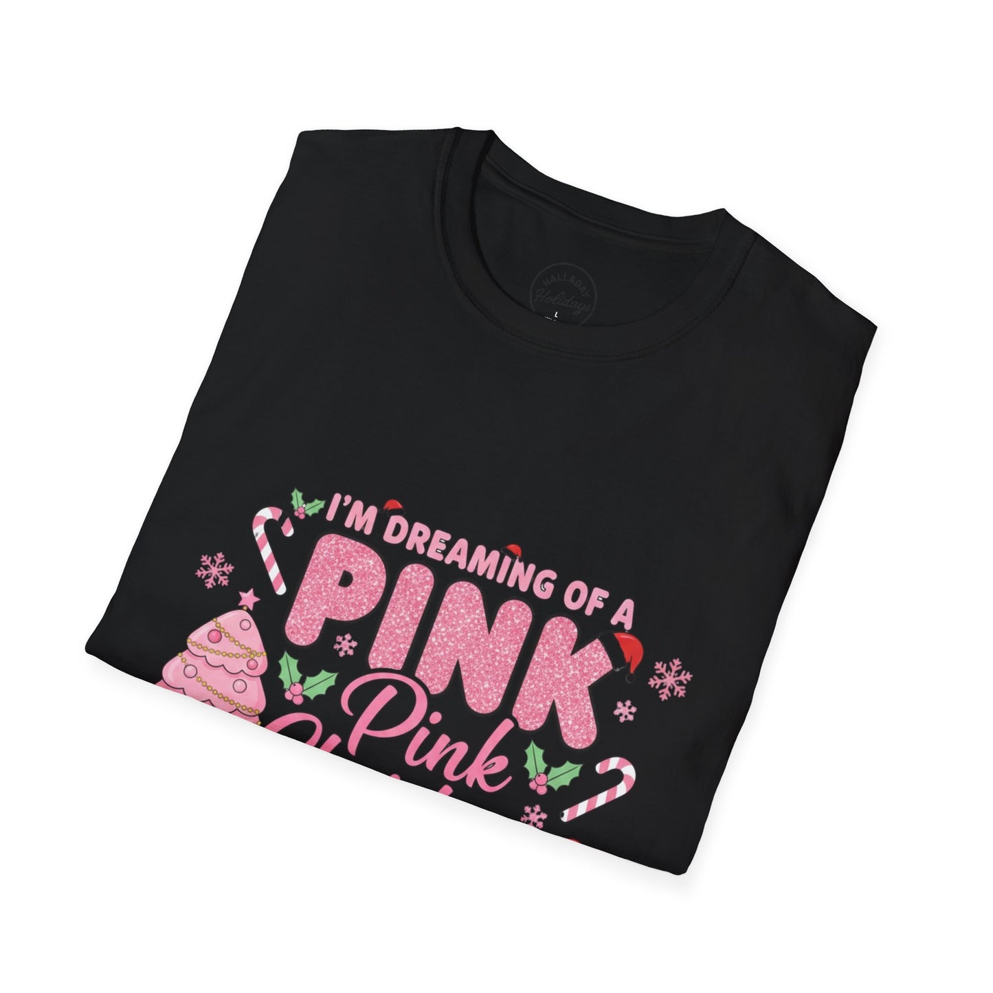 I'm Dreaming of Pink Christmas T-Shirt, Holiday Shirt, Christmas Gift, Unisex Tee, Pink Christmas Apparel, Festive Wear