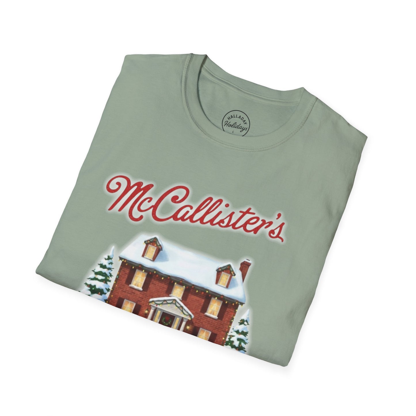 Funny McCallisters Security Christmas Unisex Softstyle T-Shirt, Holiday Humor Tee, Festive Xmas Top, Home Alone Movie Shirt, Family Gift