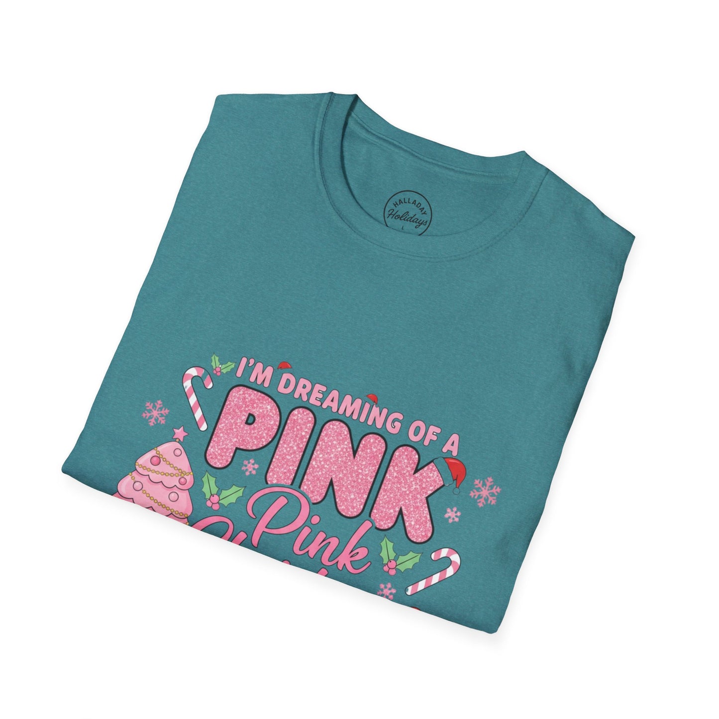 I'm Dreaming of Pink Christmas T-Shirt, Holiday Shirt, Christmas Gift, Unisex Tee, Pink Christmas Apparel, Festive Wear