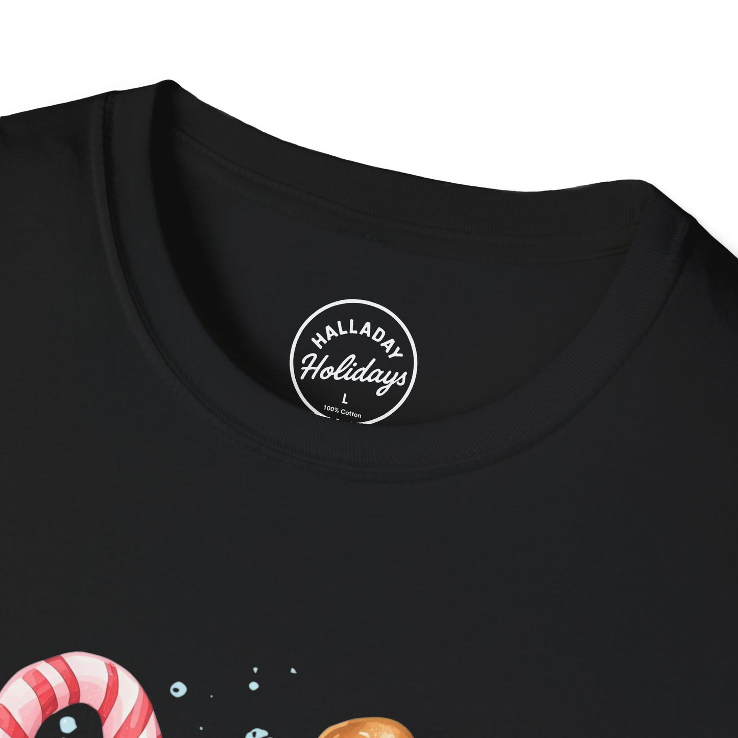 Cute Christmas Coffee Tee, Holiday Xmas Shirt, Funny Santa Gift Top, Festive Winter Apparel, Unisex Softstyle T-Shirt