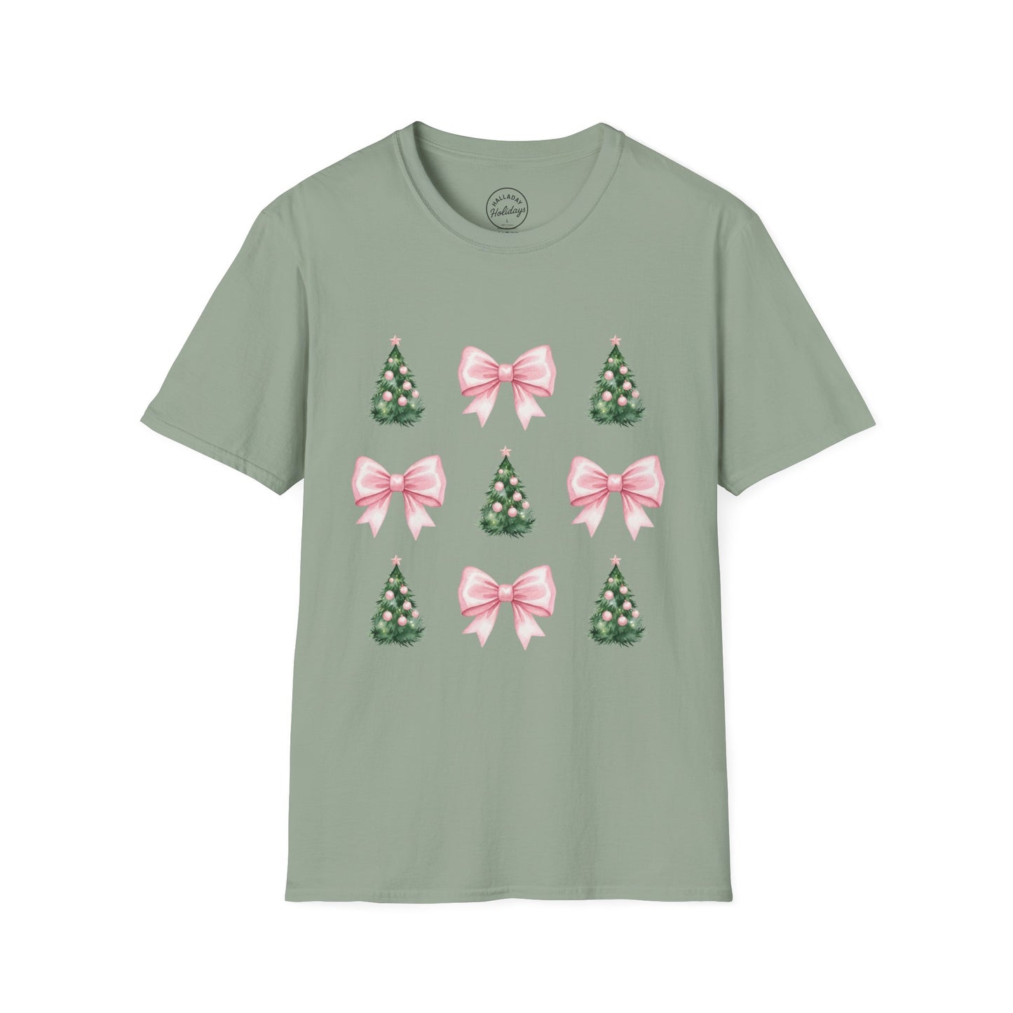 Pink Bows and Christmas Trees T-Shirt