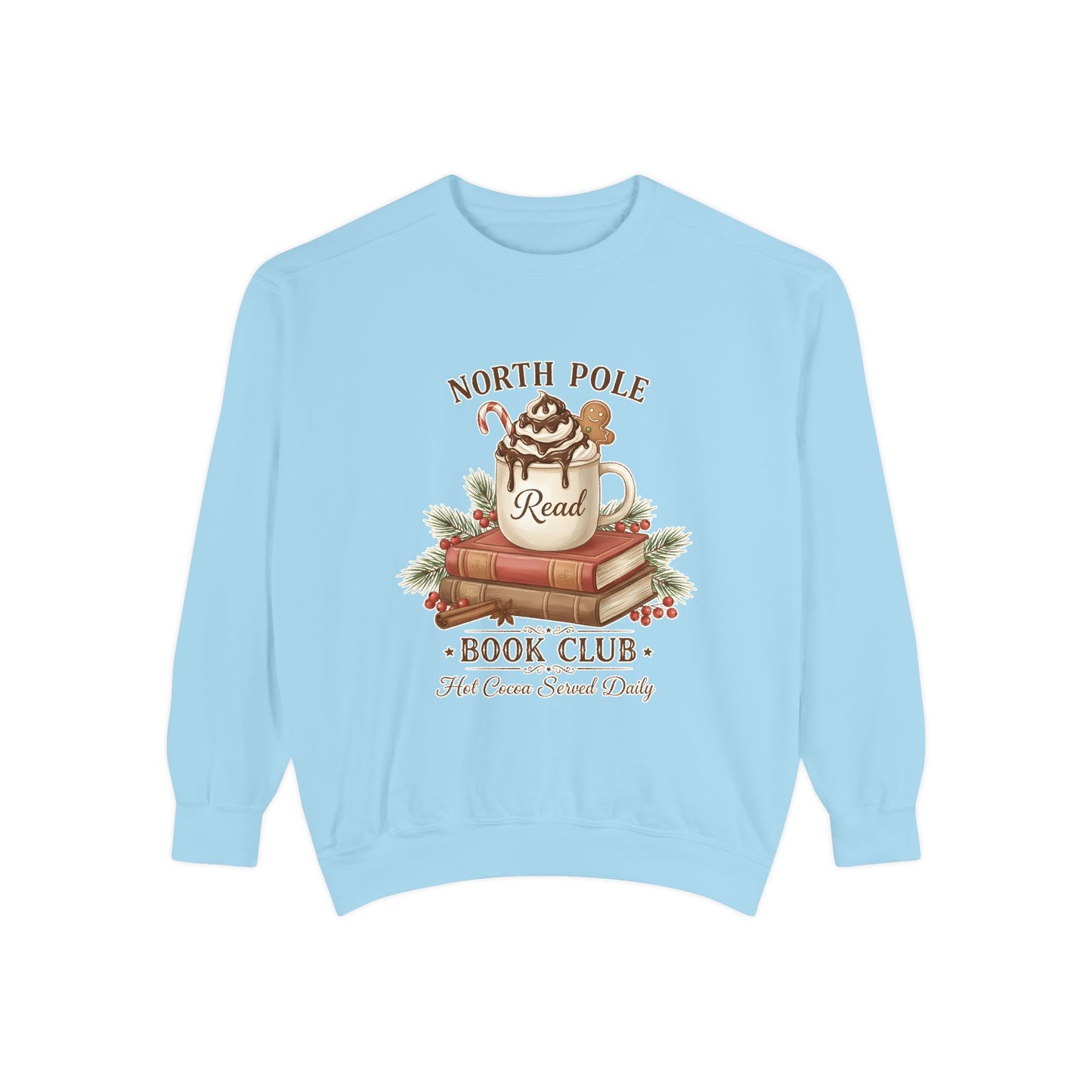 North Pole Book Club Sweatshirt — Cozy Christmas Reading Crewneck