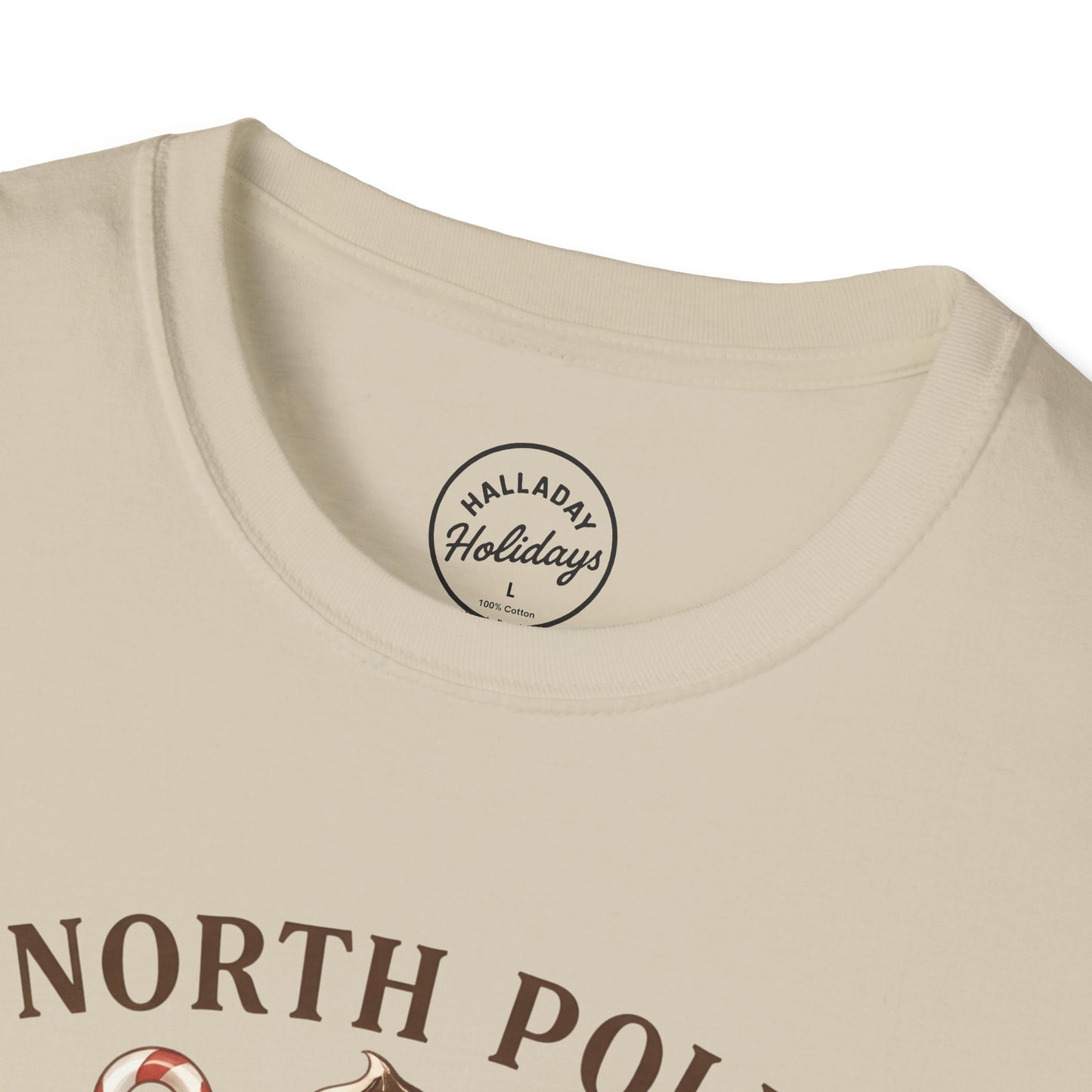 North Pole Book Club T-Shirt | Holiday Reading Tee, Christmas Gift, Cozy Vibes, Winter Apparel, Unisex Softstyle Shirt