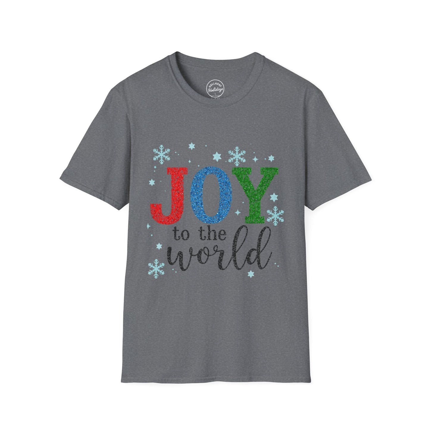 Christmas Joy Unisex T-Shirt, Cute Holiday Shirt, Joy to the World Tee, Festive Christmas Top, Christmas Gift Shirt