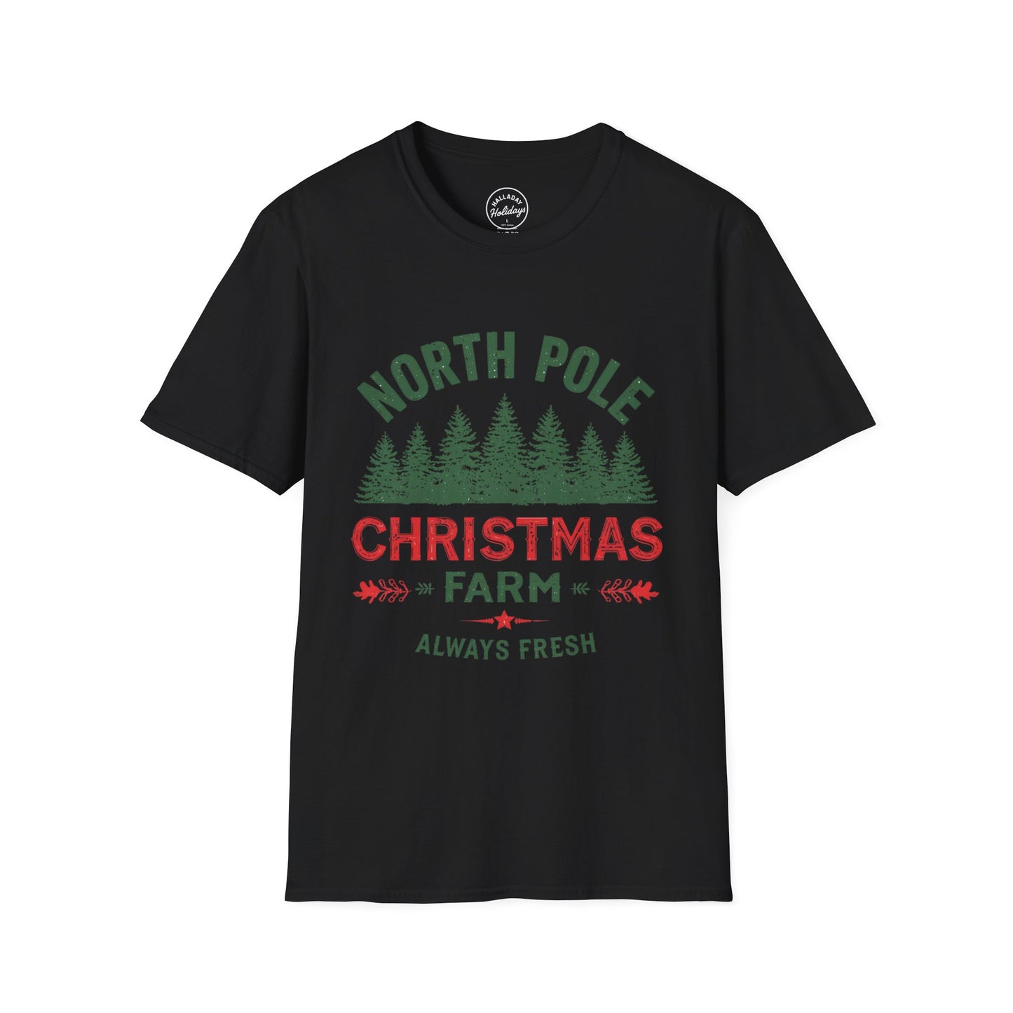 Christmas Tree Farm - NorthpoleUnisex T-Shirt, Holiday Tee, Spruce Xmas Shirt, Festive Gift Apparel