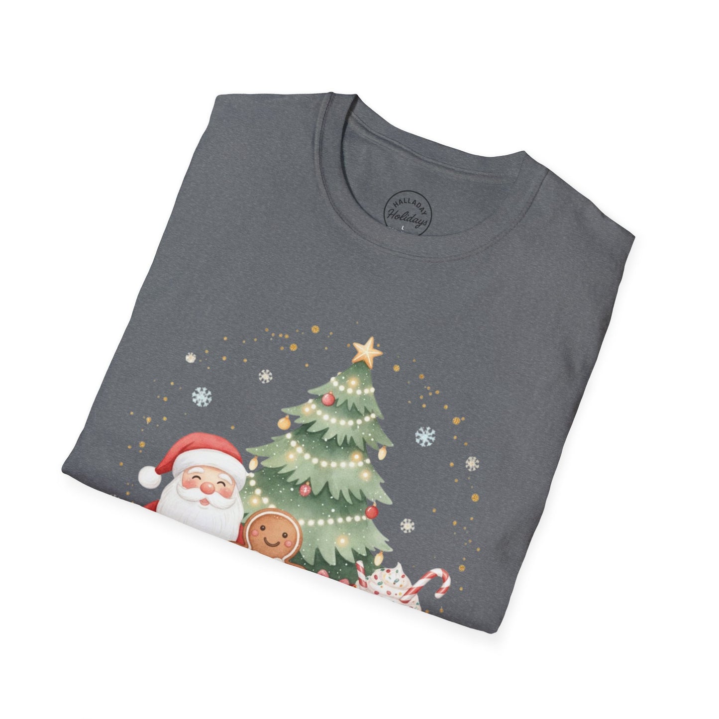 Cute Tis the Season Christmas Themed Unisex Softstyle T-Shirt
