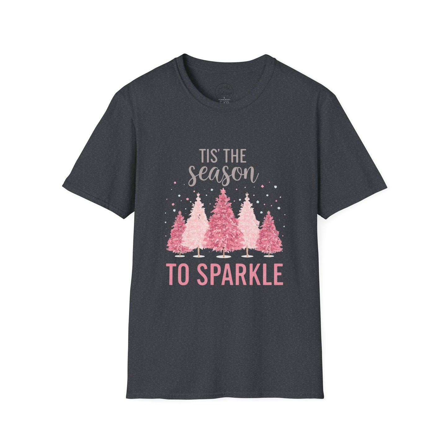 Festive Holiday T-Shirt | 'Tis the Season to Sparkle | Unisex Christmas Tee, Winter Shirt, Holiday Apparel, Gift for Her, Family Gatherings