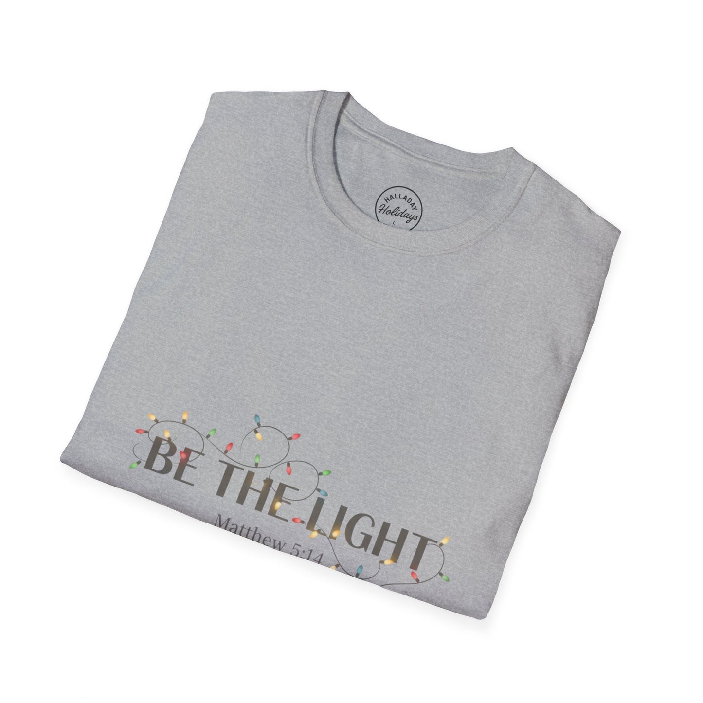 Christian Tee Unisex Softstyle T-Shirt - Be the Light Design