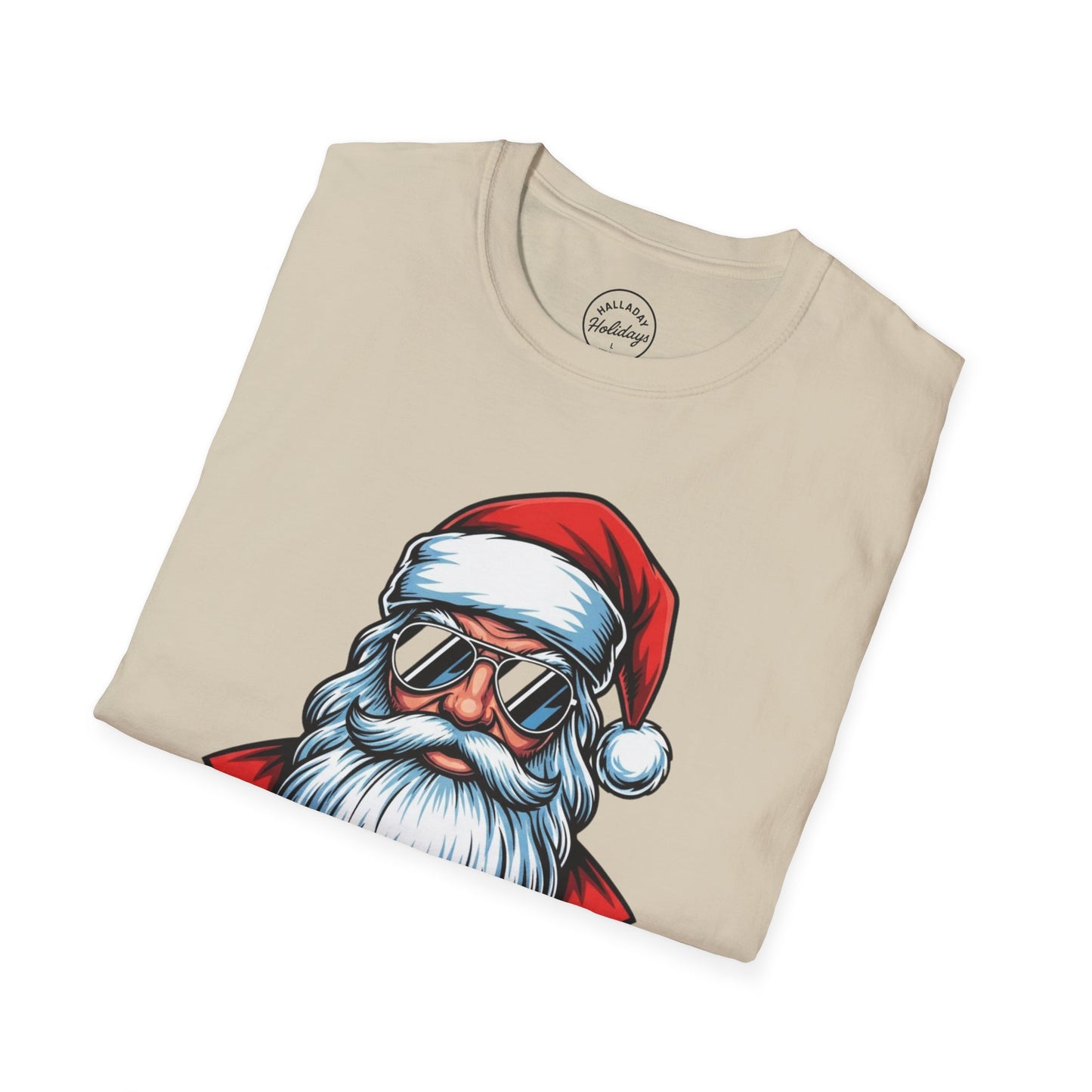 Funny Big Nick Energy Santa Christmas T-Shirt, Xmas Holiday Tee, Festive Top, Humorous Santa Shirt, Holiday Apparel