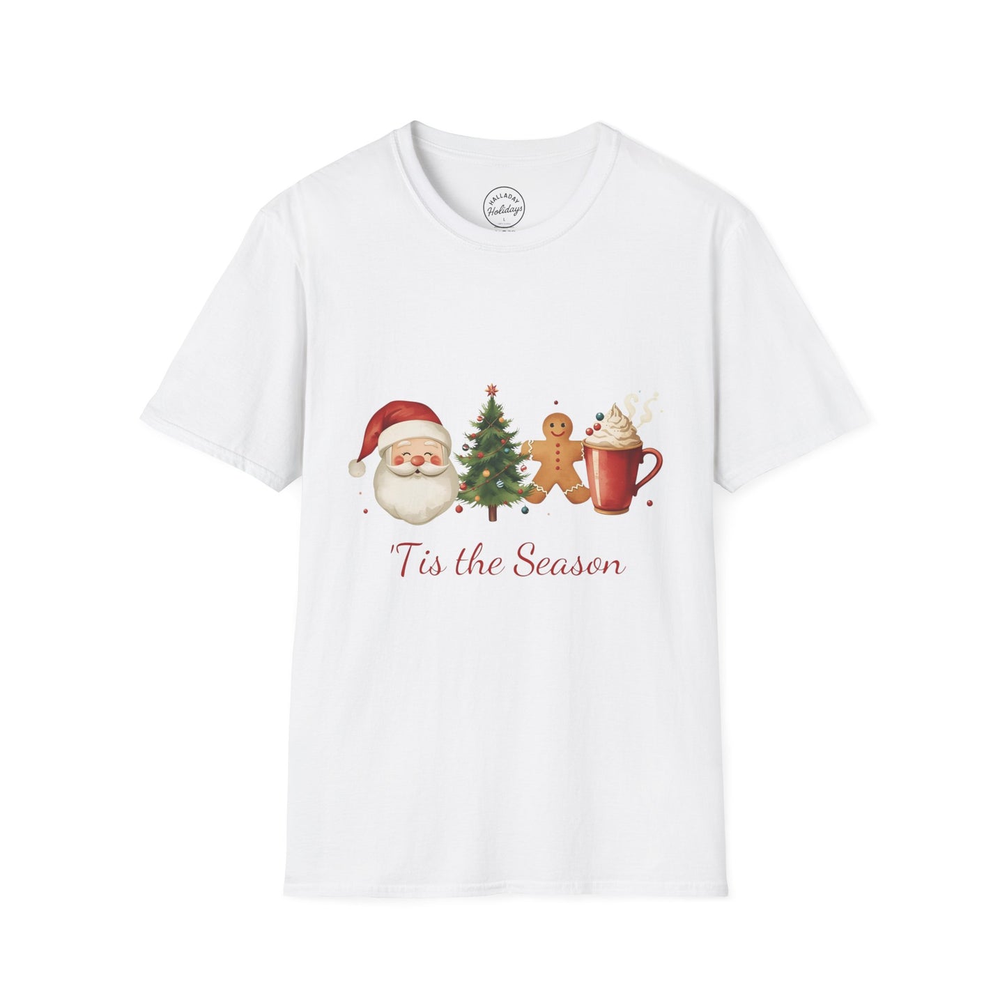 Tis the Season cute Christmas Themed Softstyle T-Shirt