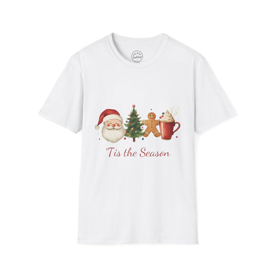 Tis the Season cute Christmas Themed Softstyle T-Shirt
