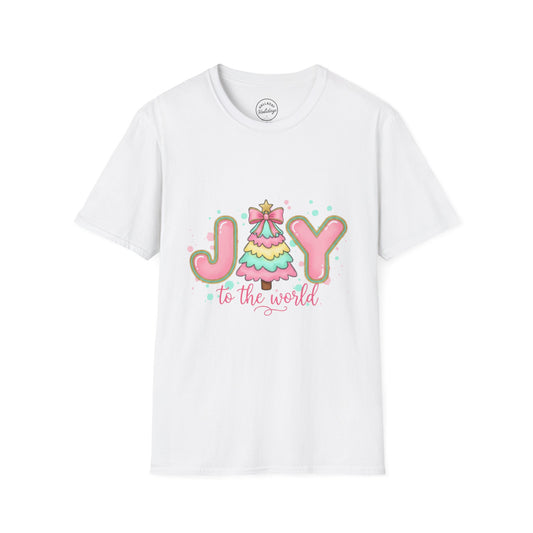 Pastel Cute Unisex T-Shirt - Joy to the World Design
