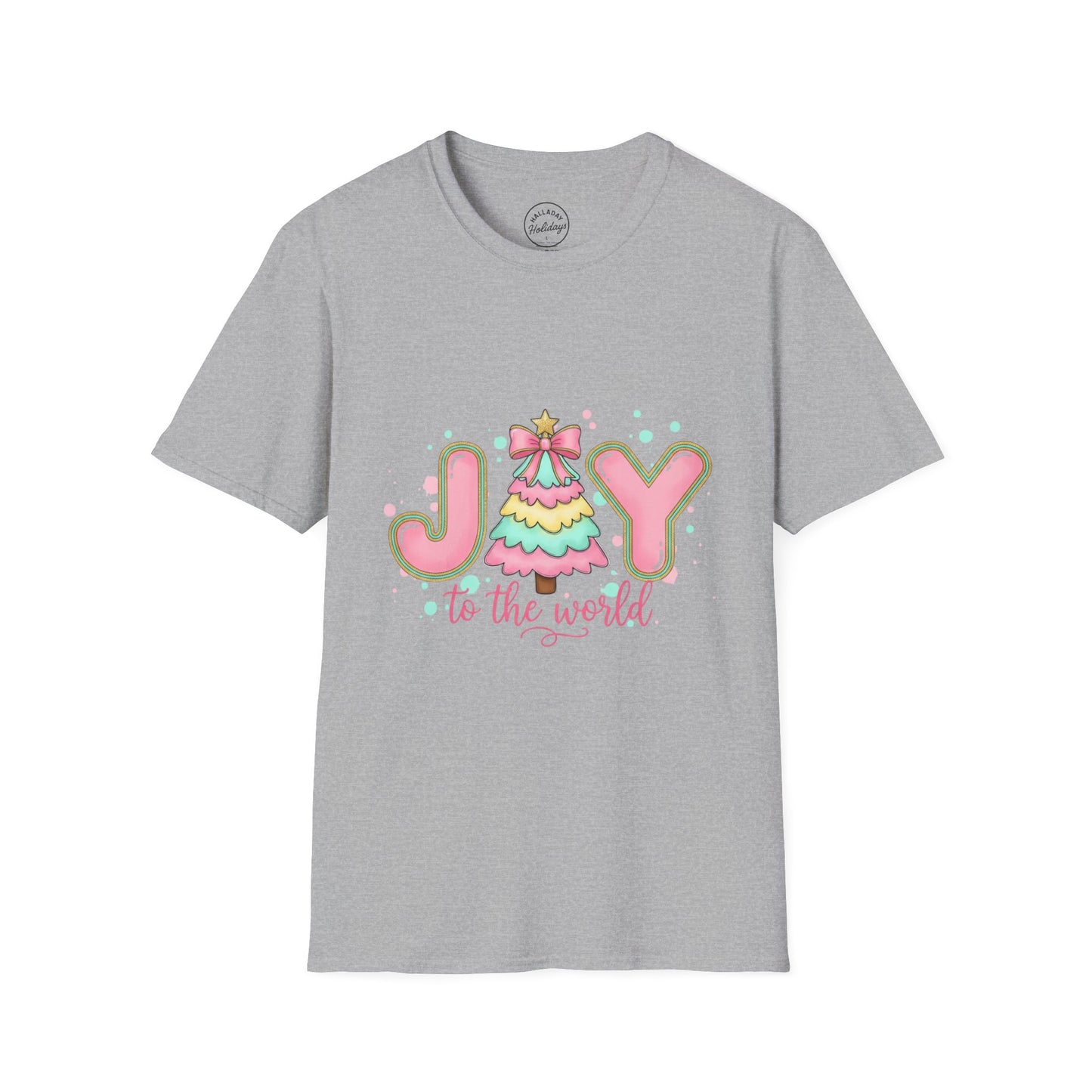 Pastel Cute Unisex T-Shirt - Joy to the World Design
