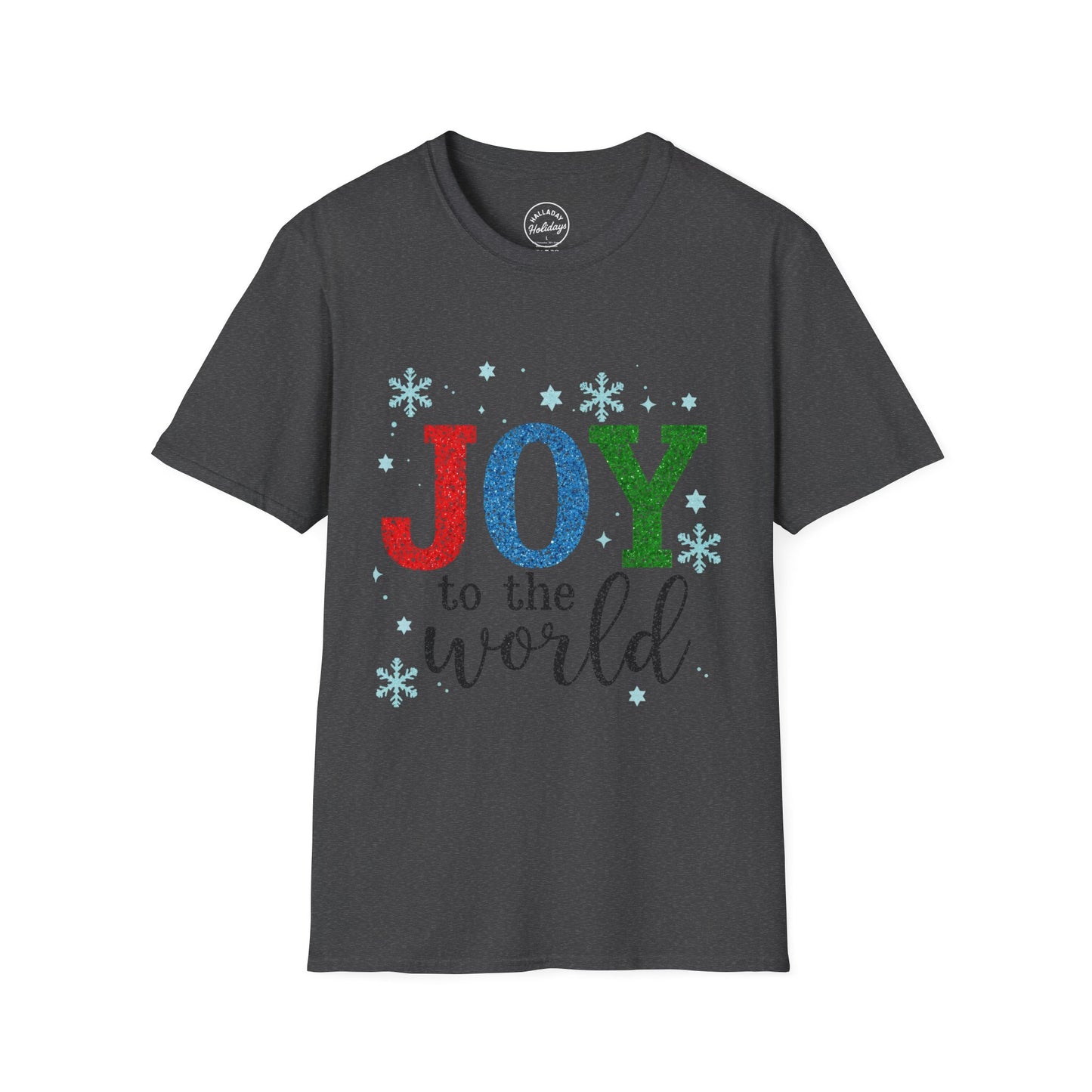 Christmas Joy Unisex T-Shirt, Cute Holiday Shirt, Joy to the World Tee, Festive Christmas Top, Christmas Gift Shirt