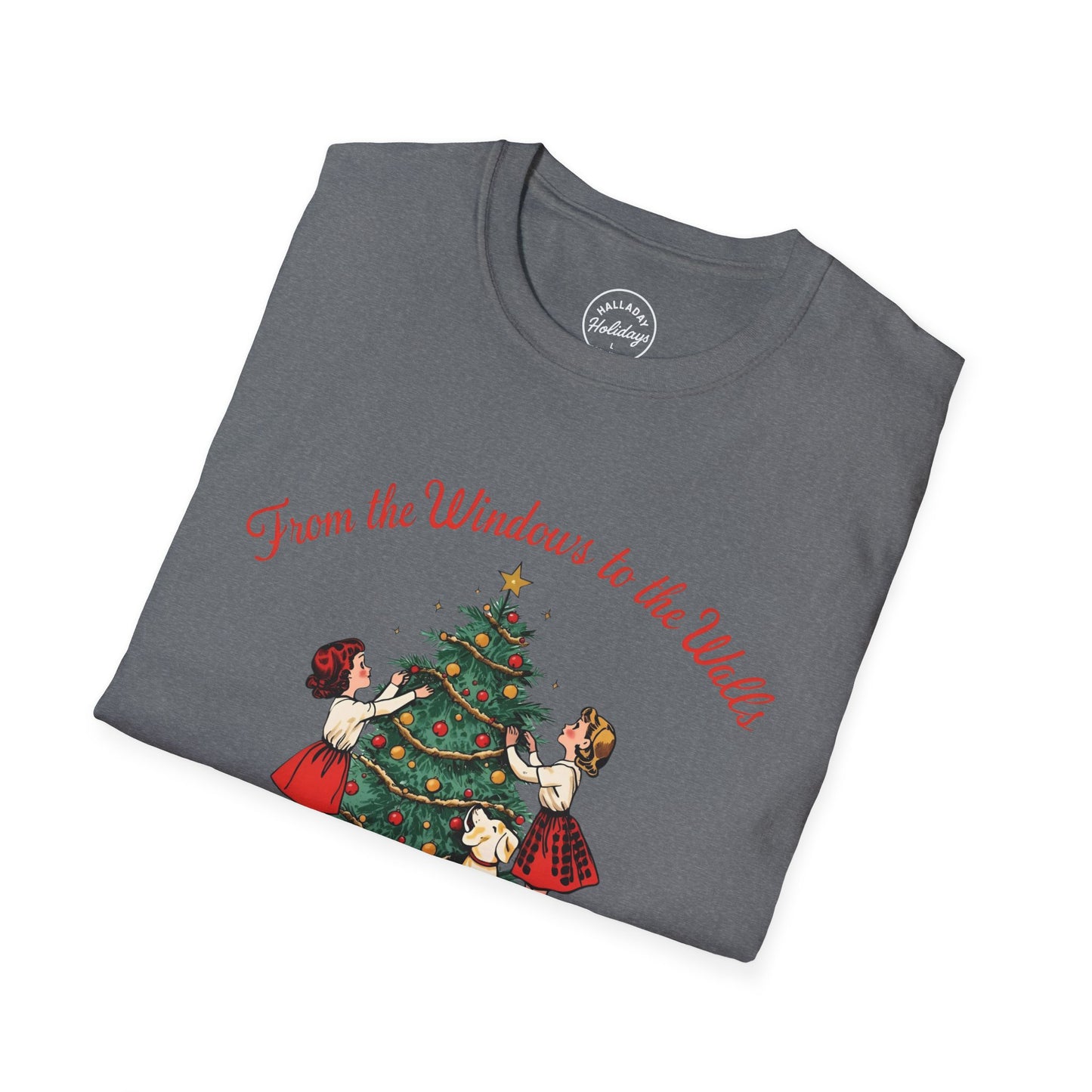 Funny Christmas Theme Unisex T-Shirt, Vintage Holiday Tee, Funny Christmas Shirt, Festive Gift, Family Gatherings, Christmas Parties