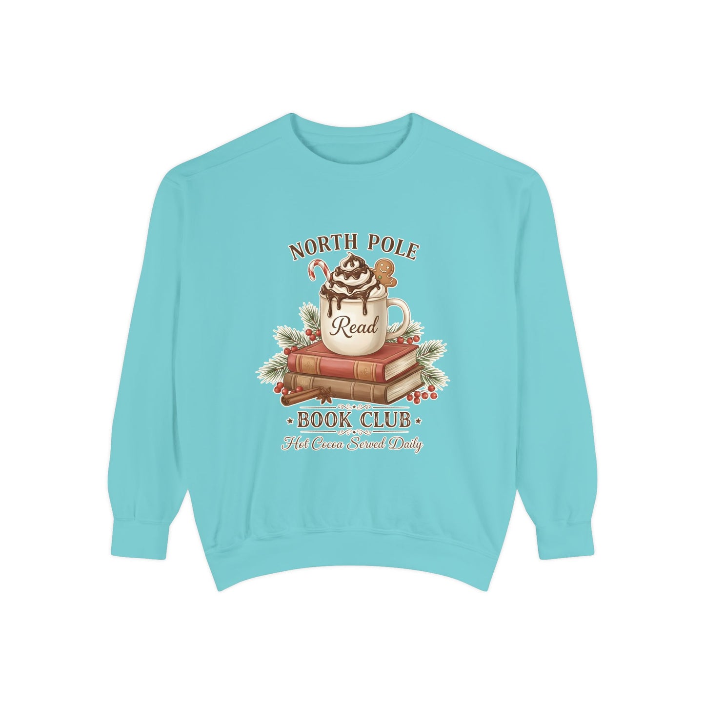 North Pole Book Club Sweatshirt — Cozy Christmas Reading Crewneck