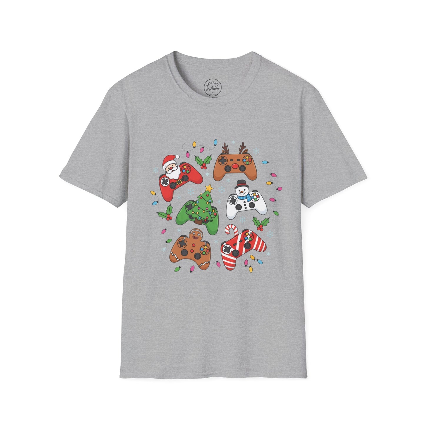 Gamer Christmas T-Shirt, Fun Festive Tee, Holiday Gaming Shirt, Unisex Softstyle, Gamer Gift Idea