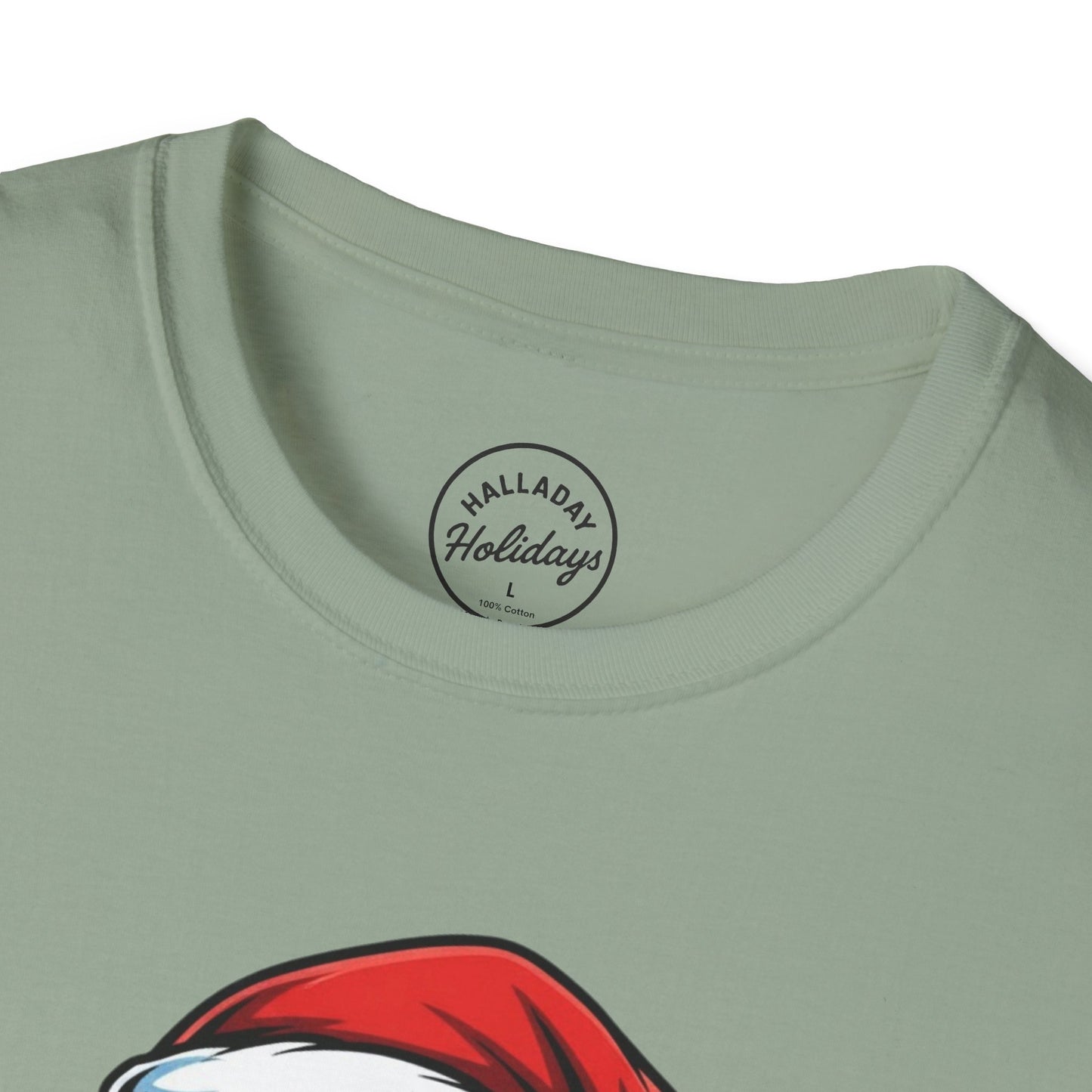 Funny Big Nick Energy Santa Christmas T-Shirt, Xmas Holiday Tee, Festive Top, Humorous Santa Shirt, Holiday Apparel