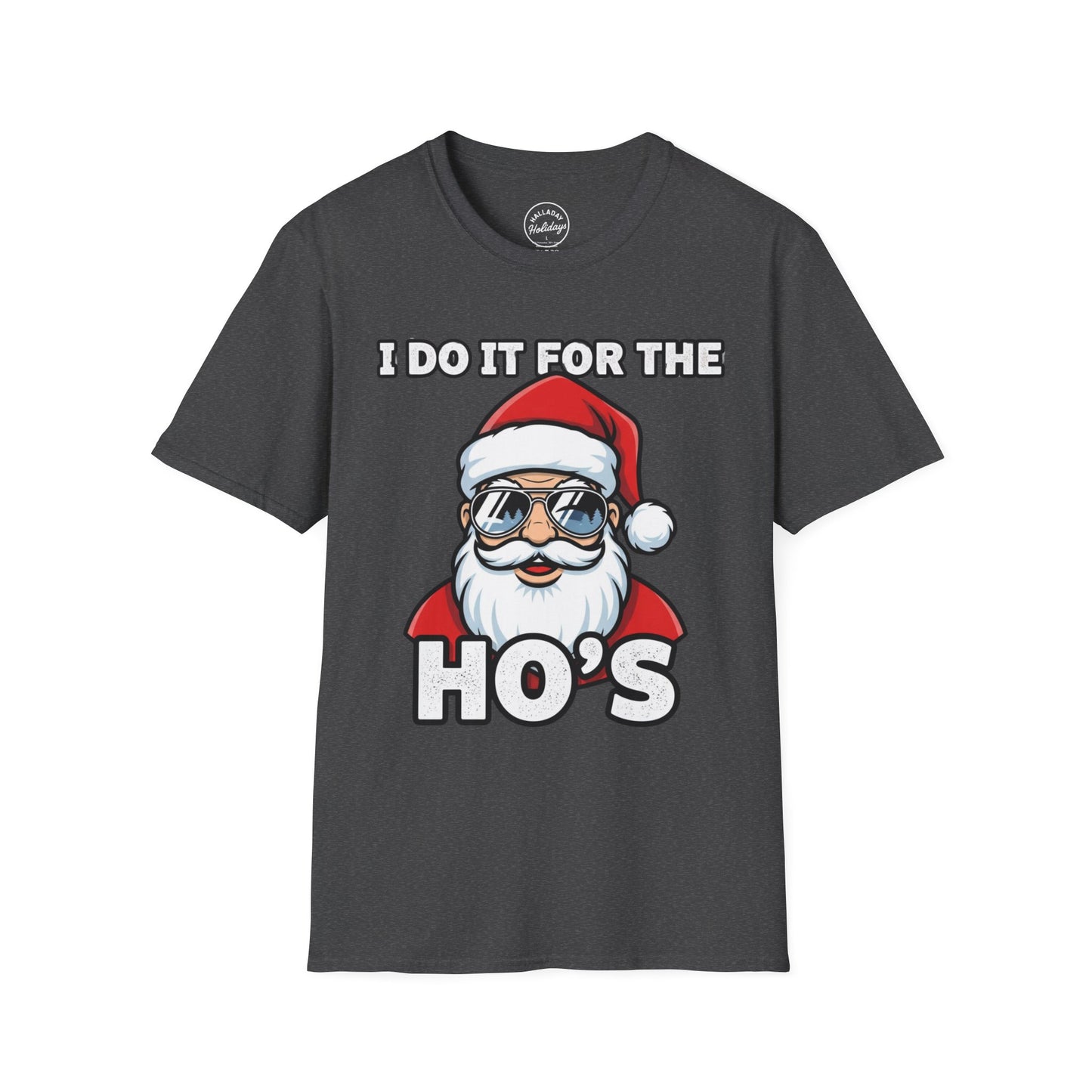 Funny Santa T-Shirt, Holiday Humor Tee, Christmas Gift for Men, Unisex Casual Shirt, Festive T-Shirt for Parties, Jolly Graphic Tee