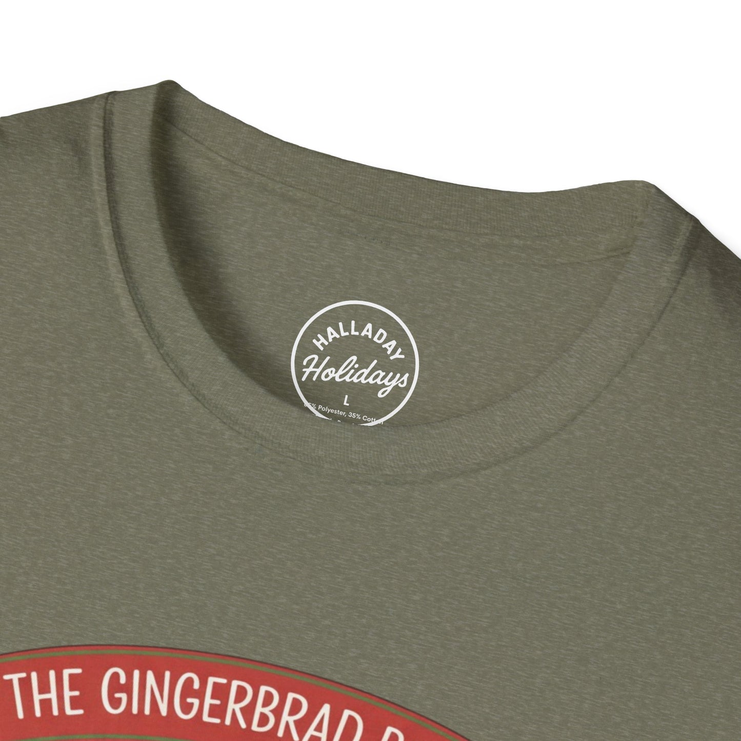 Gingerbread Bakery Christmas Tee, Unisex Tshirt, Holiday Shirt, Cute Baking Theme, Softstyle Top