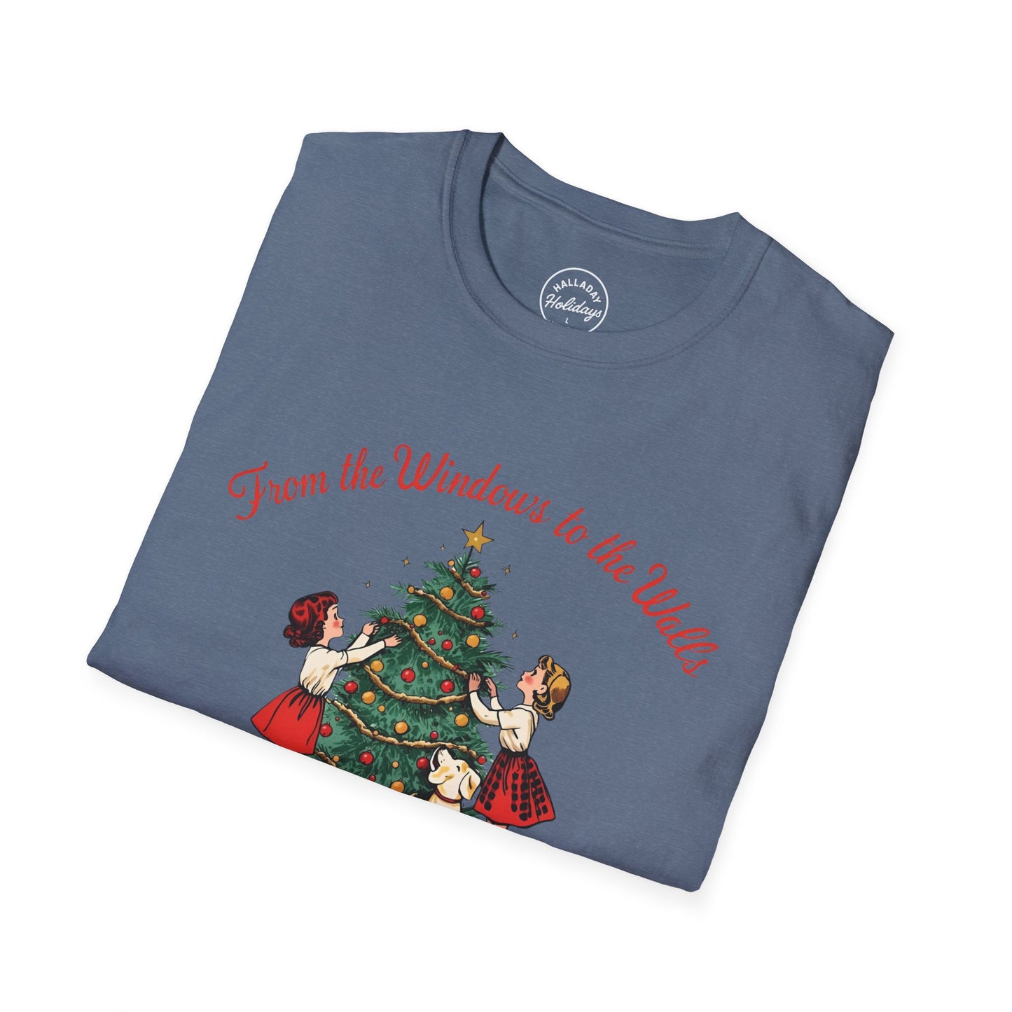 Funny Christmas Theme Unisex T-Shirt, Vintage Holiday Tee, Funny Christmas Shirt, Festive Gift, Family Gatherings, Christmas Parties
