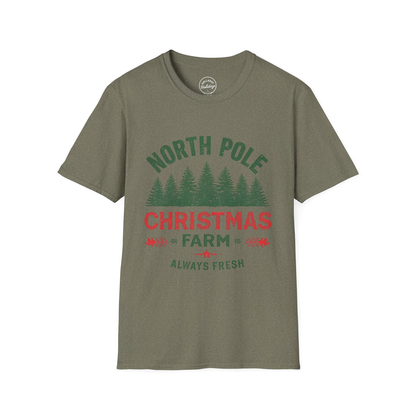 Christmas Tree Farm - NorthpoleUnisex T-Shirt, Holiday Tee, Spruce Xmas Shirt, Festive Gift Apparel