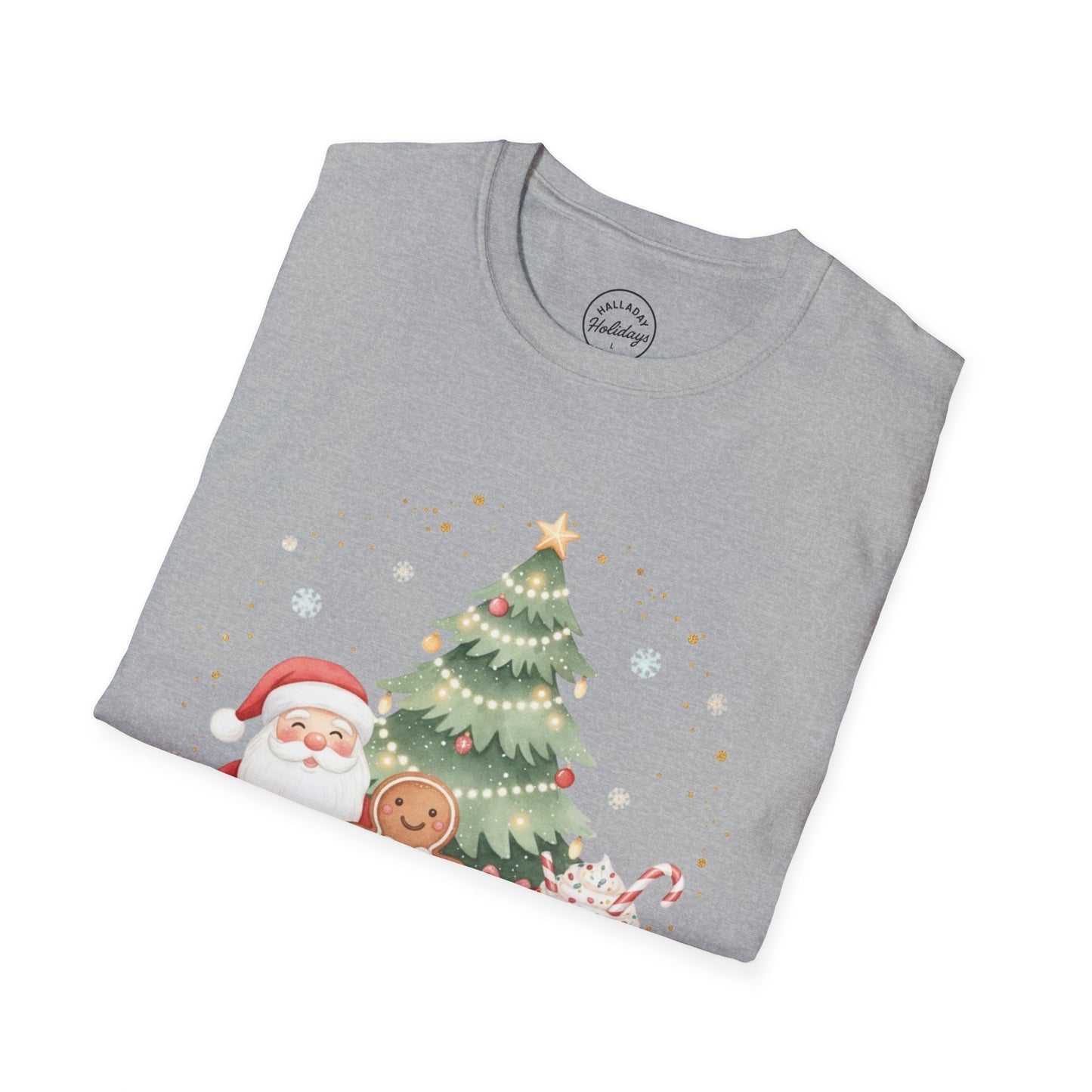 Cute Tis the Season Christmas Themed Unisex Softstyle T-Shirt
