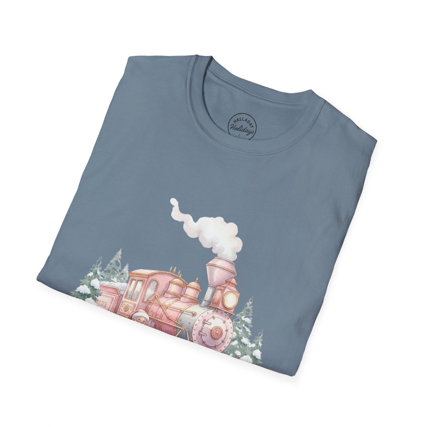 Cozy Holiday Train T-Shirt | Festive Gift for Train Lovers, Christmas Apparel, Unisex Graphic Tee, Winter Wardrobe Essential