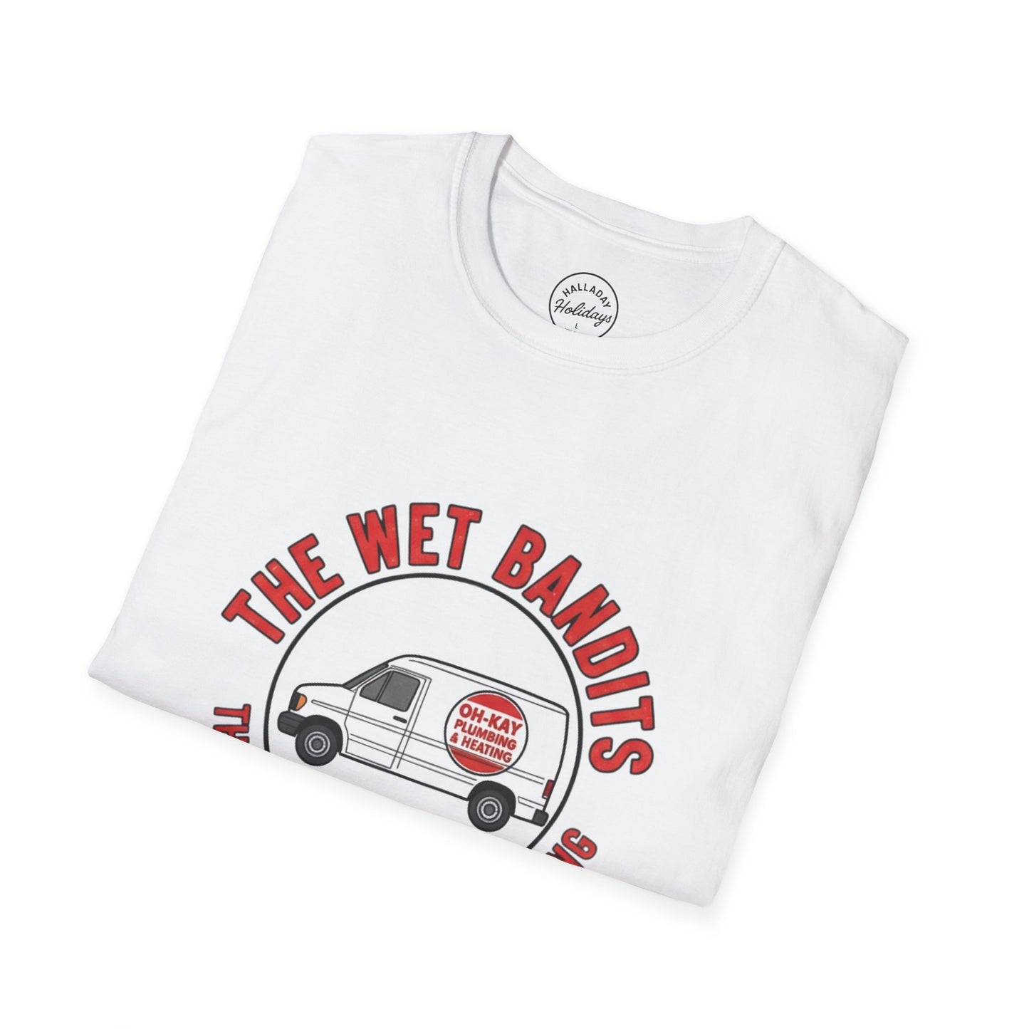 Funny Wet Bandits Unisex Softstyle T-Shirt | Funny Holiday Gift, Movie Fan Apparel, Travel Tee, Casual Wear, Comfortable Shirt