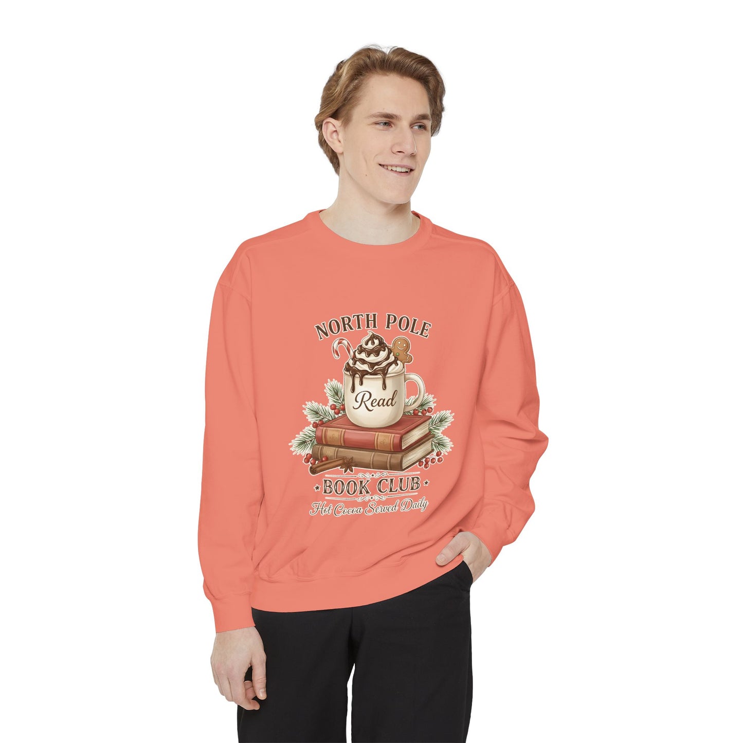 North Pole Book Club Sweatshirt — Cozy Christmas Reading Crewneck