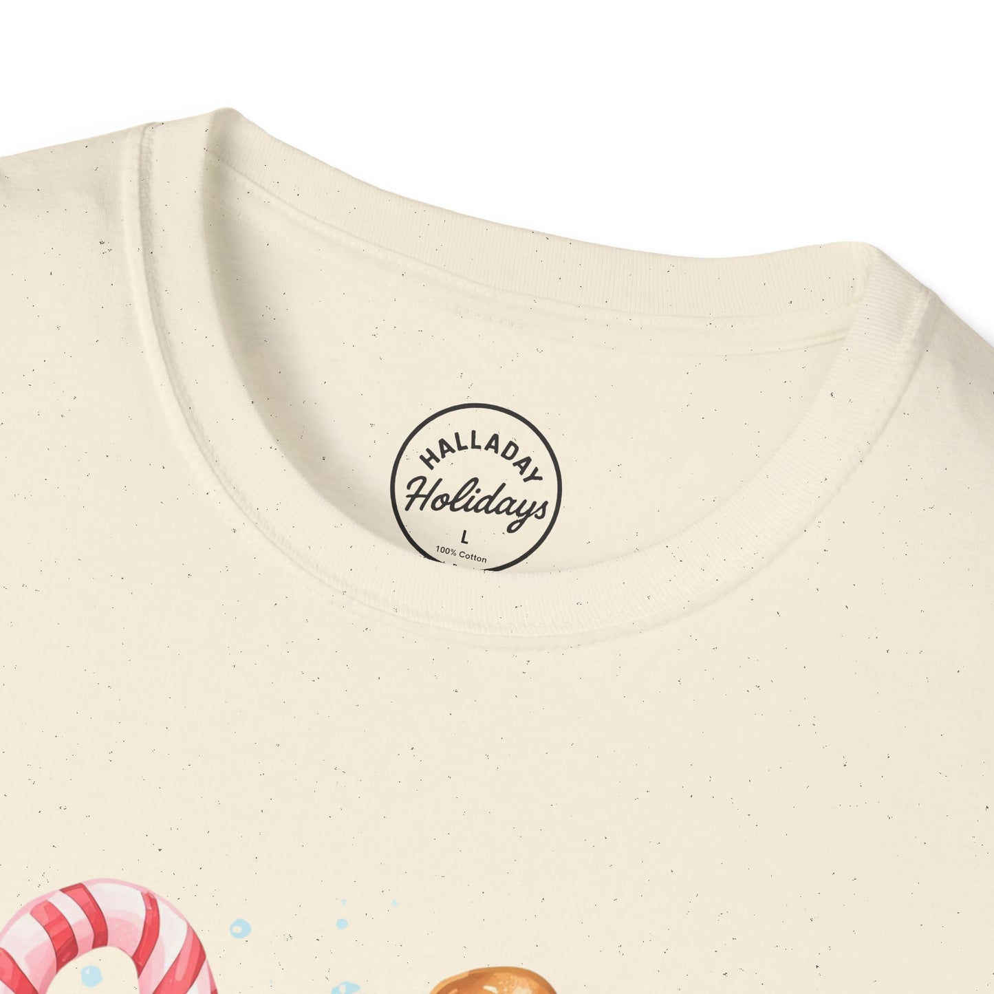 Cute Christmas Coffee Tee, Holiday Xmas Shirt, Funny Santa Gift Top, Festive Winter Apparel, Unisex Softstyle T-Shirt