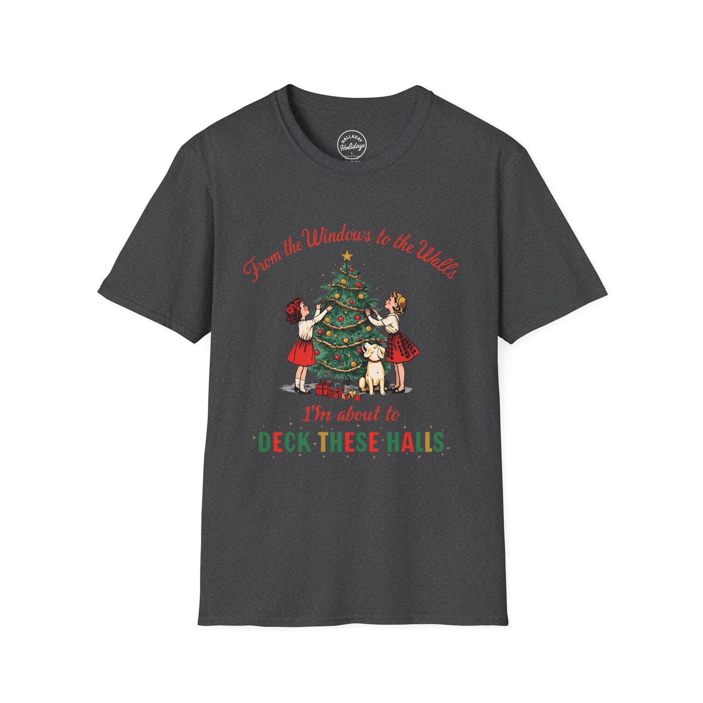 Funny Christmas Theme Unisex T-Shirt, Vintage Holiday Tee, Funny Christmas Shirt, Festive Gift, Family Gatherings, Christmas Parties