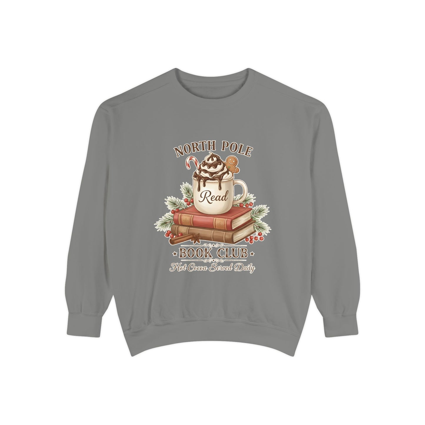 North Pole Book Club Sweatshirt — Cozy Christmas Reading Crewneck