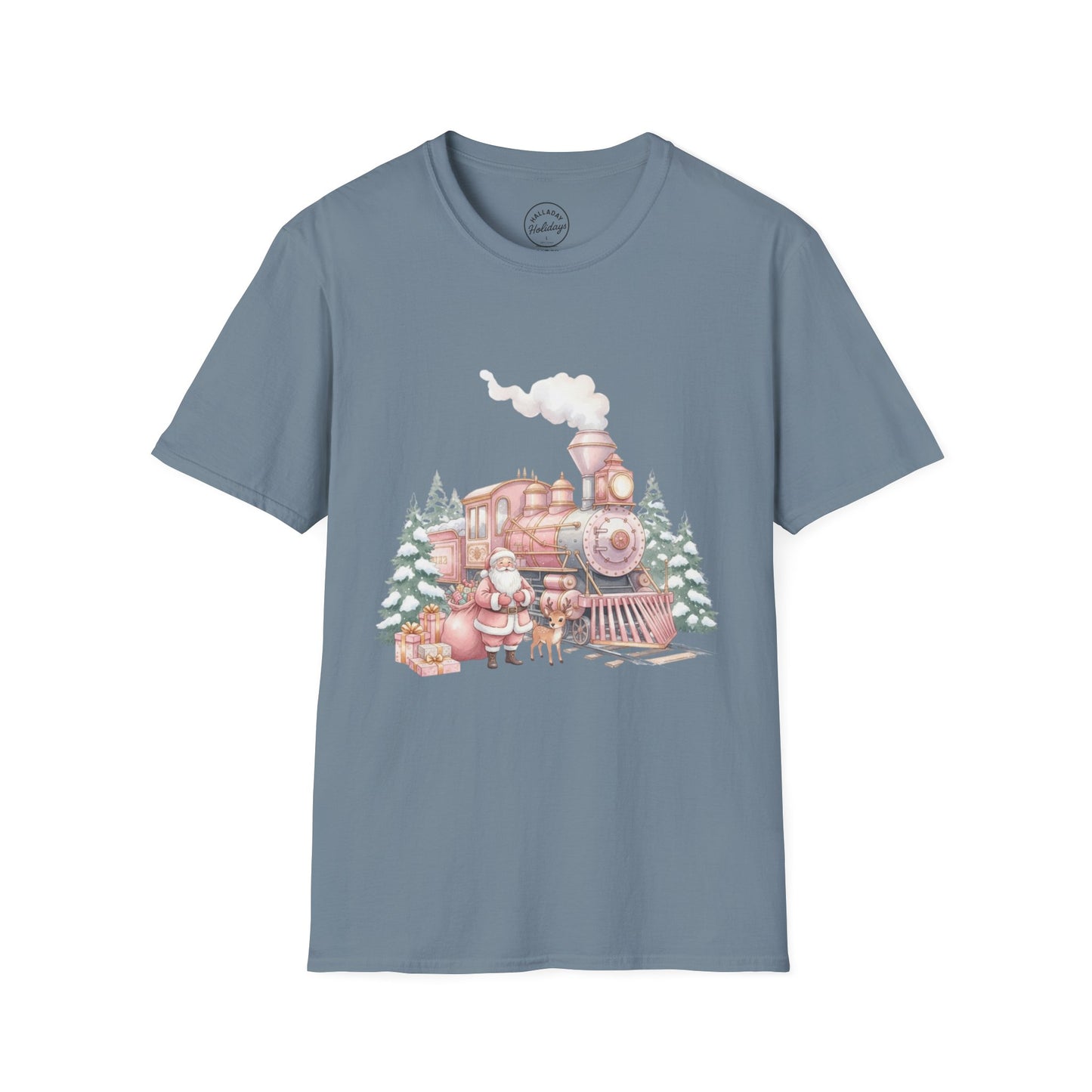 Cozy Holiday Train T-Shirt | Festive Gift for Train Lovers, Christmas Apparel, Unisex Graphic Tee, Winter Wardrobe Essential