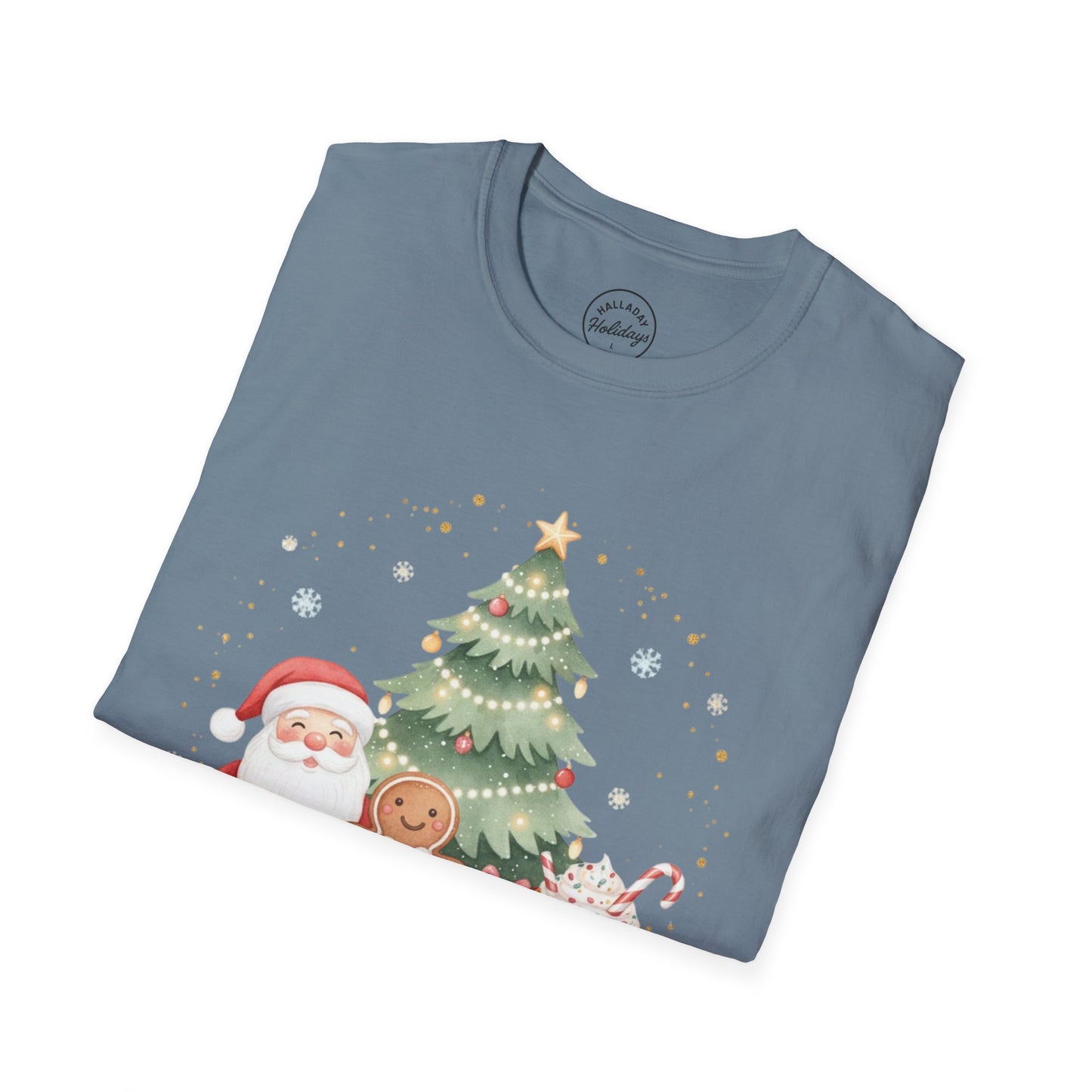 Cute Tis the Season Christmas Themed Unisex Softstyle T-Shirt